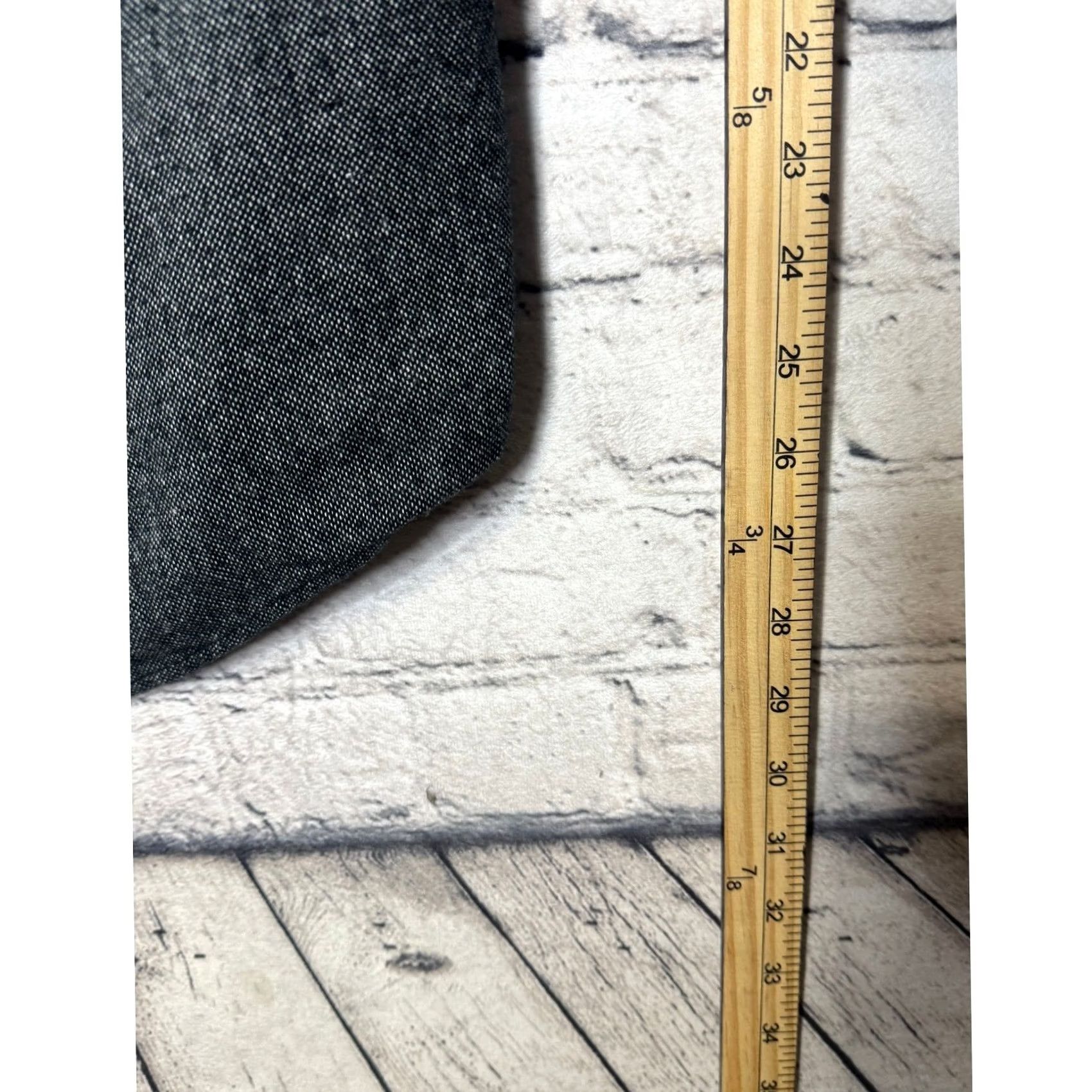 Vintage Freedom Foundry Mens Button-Up Shirt Charcoal Gray Long Sleeve Front Chest Pocket Herringbone Casual Regular Fit Button-Down 70s 80s (if applicable) Size US L / EU 52-54 / 3 - 6 Thumbnail