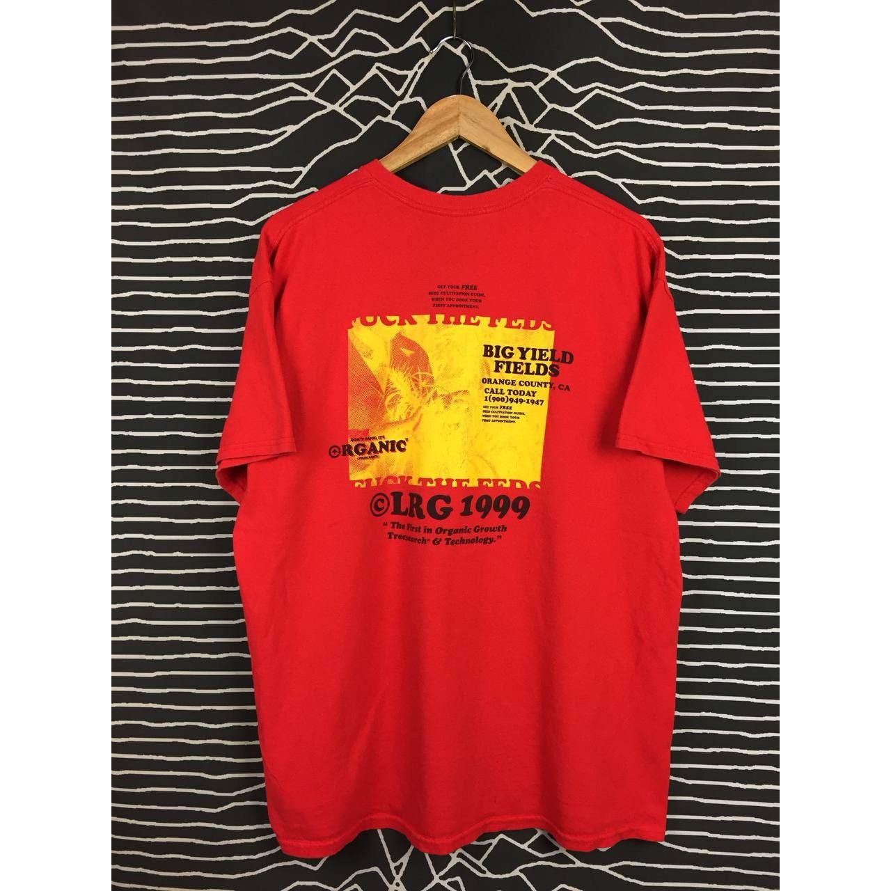 LRG Vtg 90s OG Lifted Research Group Don't Panic Its Organic Tee Size US XL / EU 56 / 4 - 1 Thumbnail