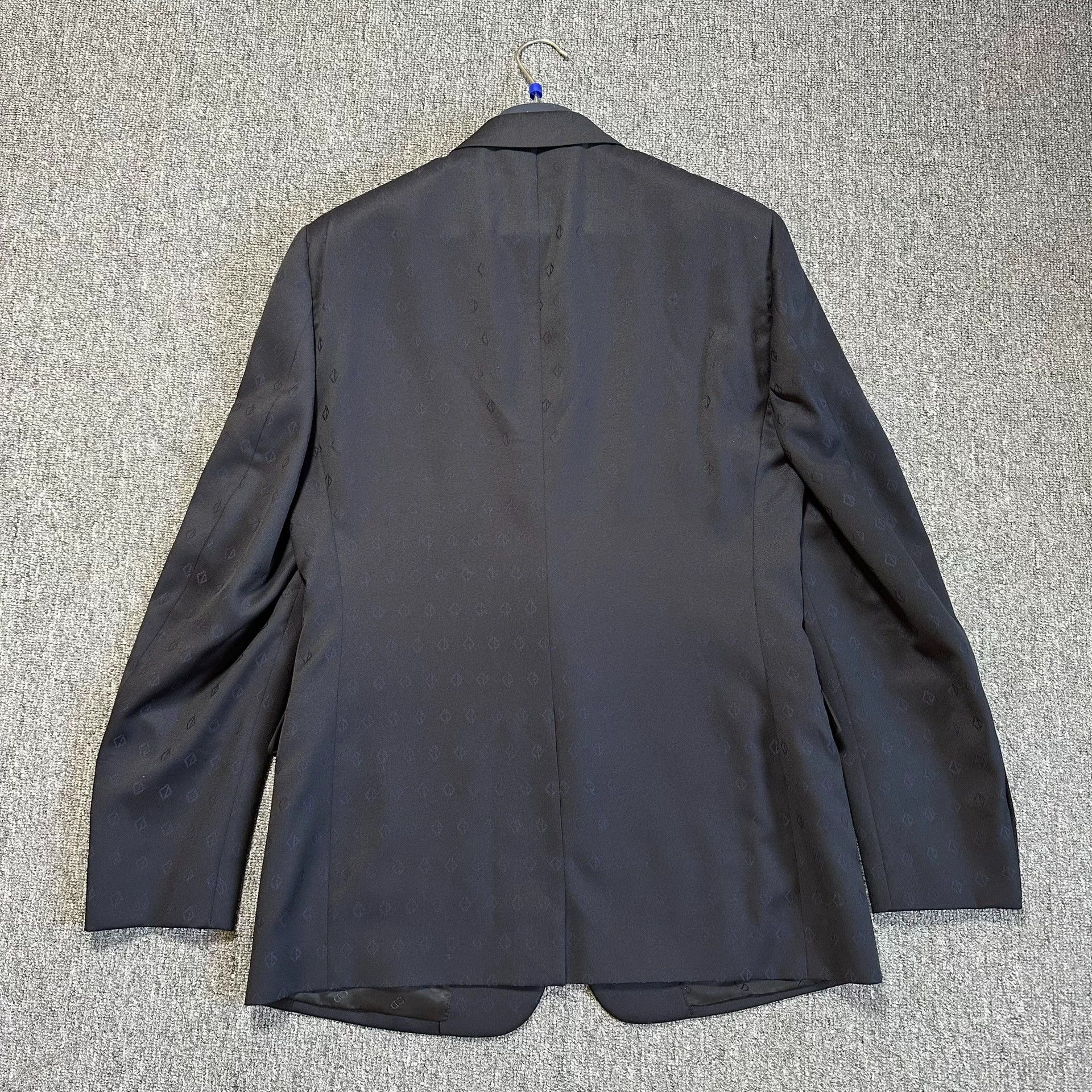 Dior dior dark pattern logo wool suit jacket Size US L / EU 52-54 / 3 - 4 Thumbnail