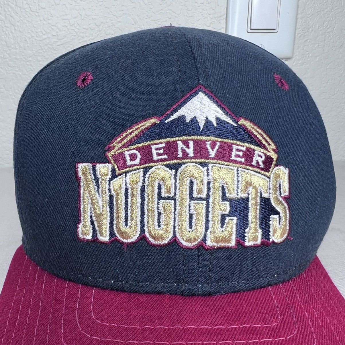 New Era Vintage 1990s NBA Denver Nuggets New Era Plain Logo Snapback Size ONE SIZE - 2 Thumbnail