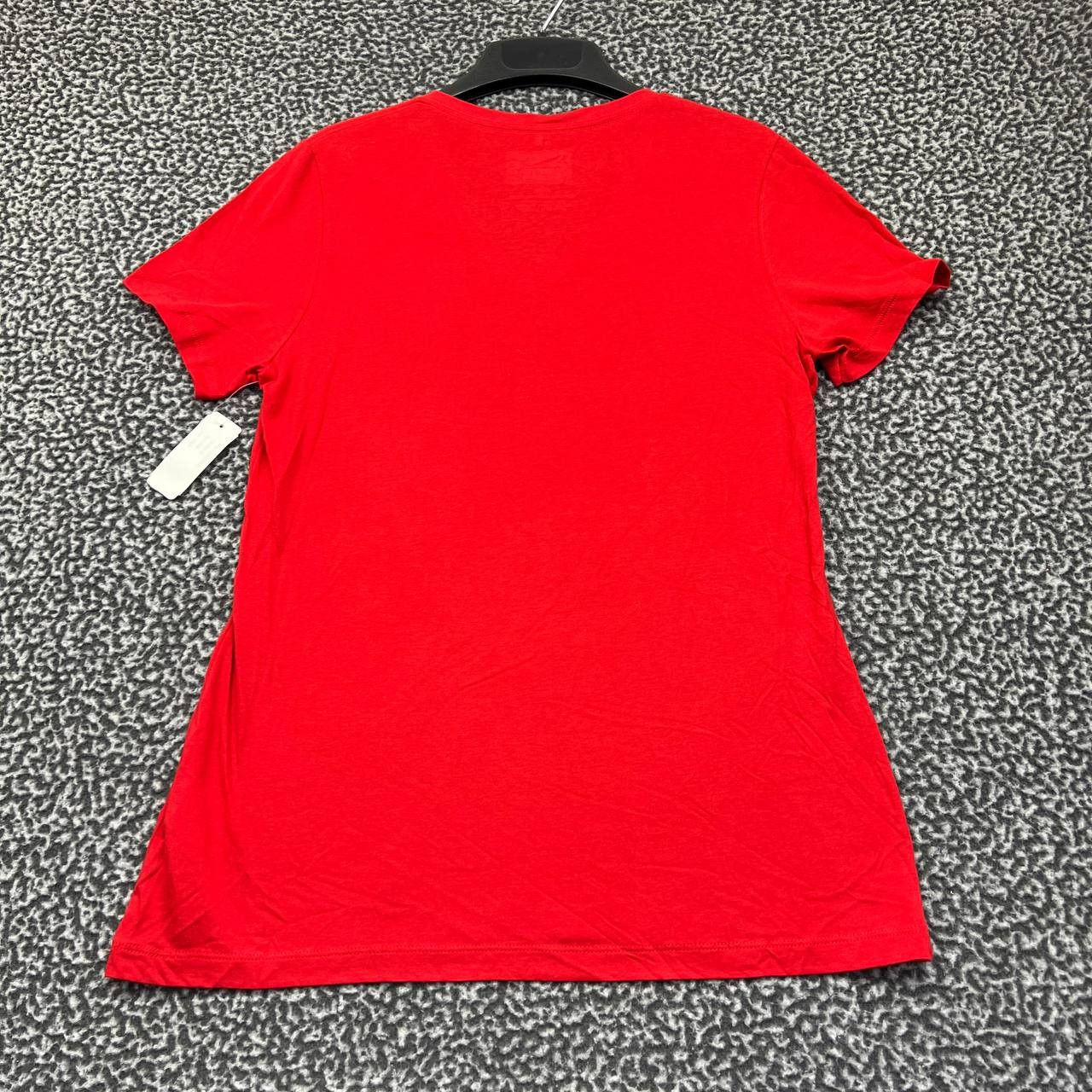 MLB Atlanta Braves Shirt Women Medium Red MLB V-Neck New M Size M / US 6-8 / IT 42-44 - 2 Thumbnail