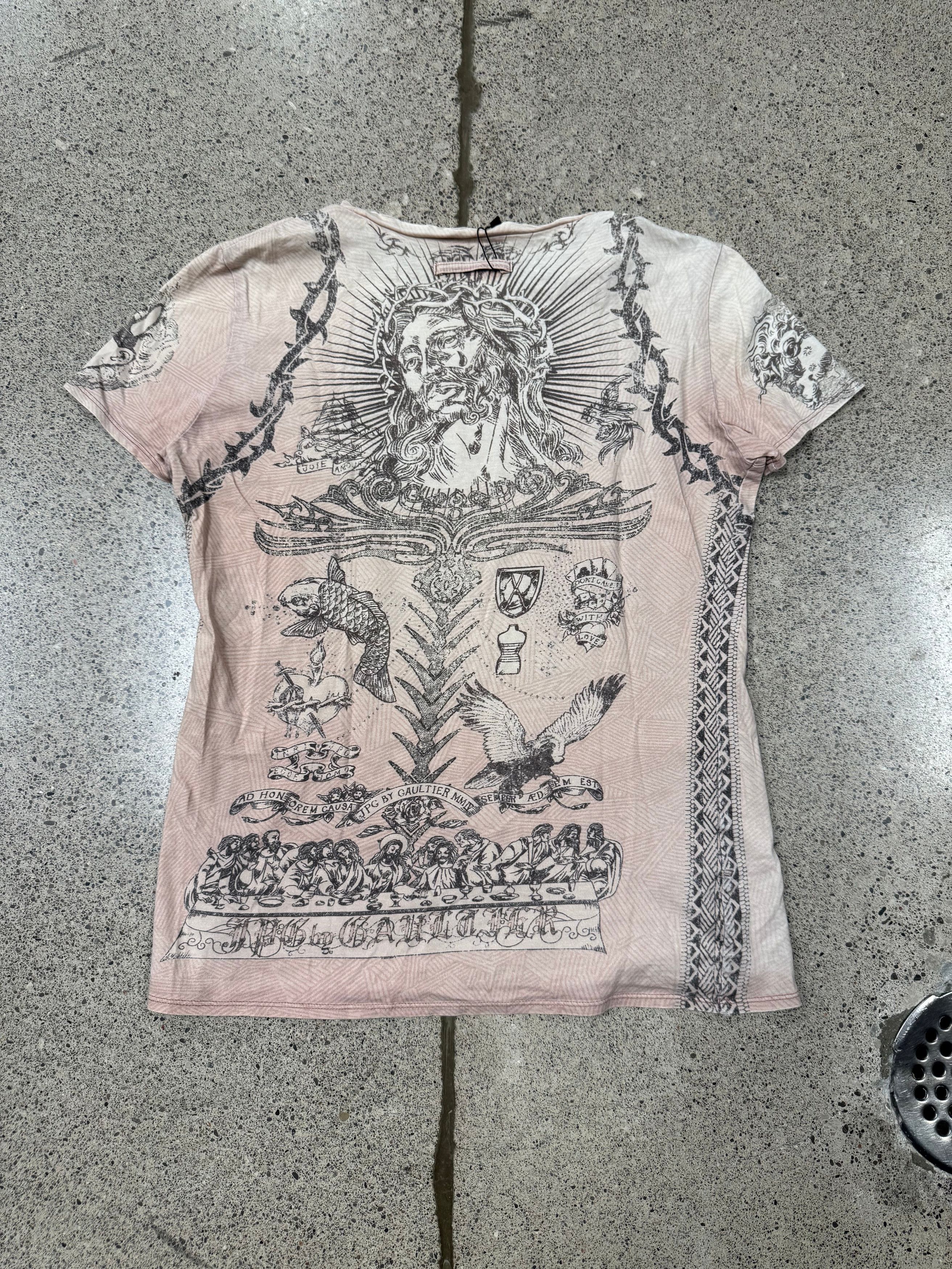 Jean Paul Gaultier SS2004 Jean Paul Gaultier ‘Jesus’ Short Sleeve Shirt Size US M / EU 48-50 / 2 - 3 Thumbnail
