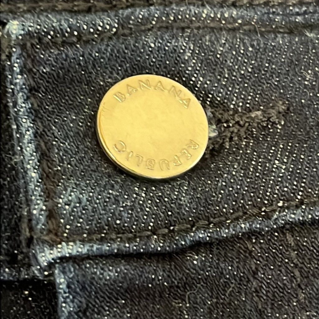 Banana Republic Banana Republic Midnight Blue Denim Pants Size 29" - 2 Thumbnail