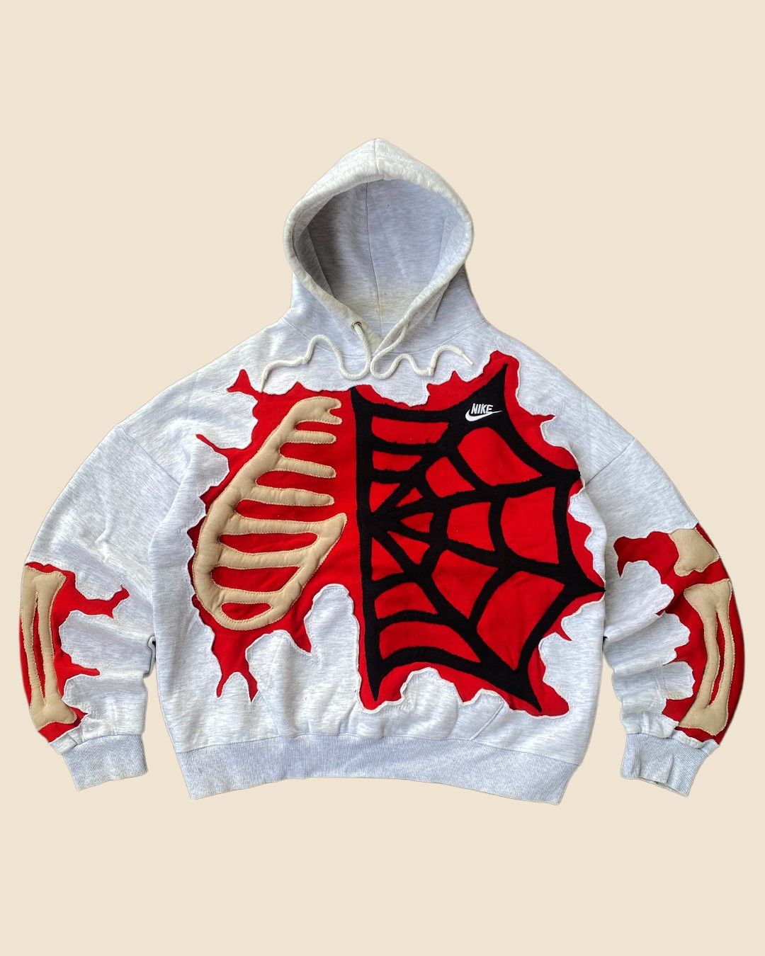 Handmade × Nike 1OF1 REWORKED NIKE BONES SPIDERWEB HOODIE SIZE LARGE Size US L / EU 52-54 / 3 - 1 Thumbnail