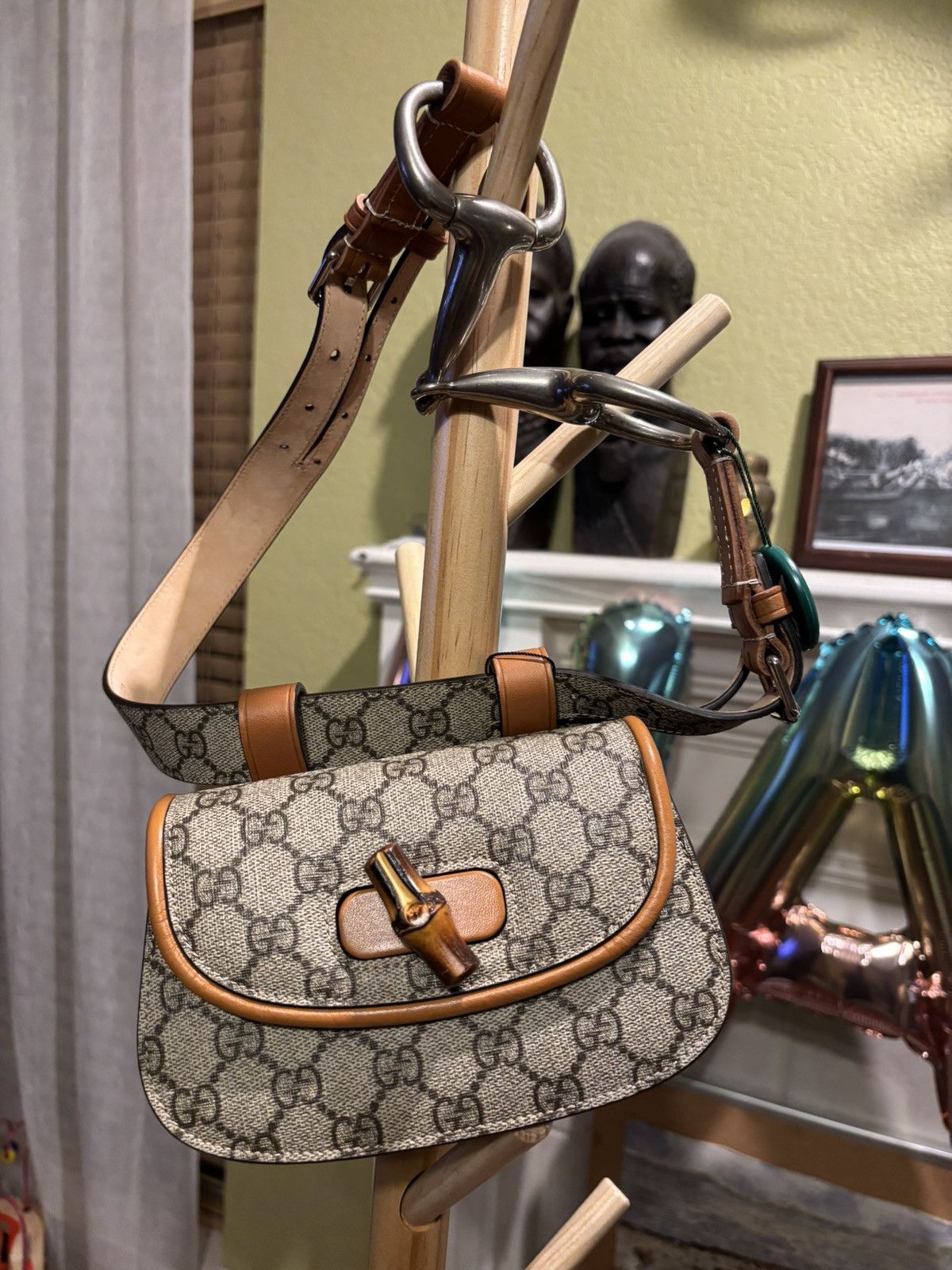 Gucci Gucci bamboo 1947 mini belt bag beige. Size ONE SIZE - 10 Thumbnail