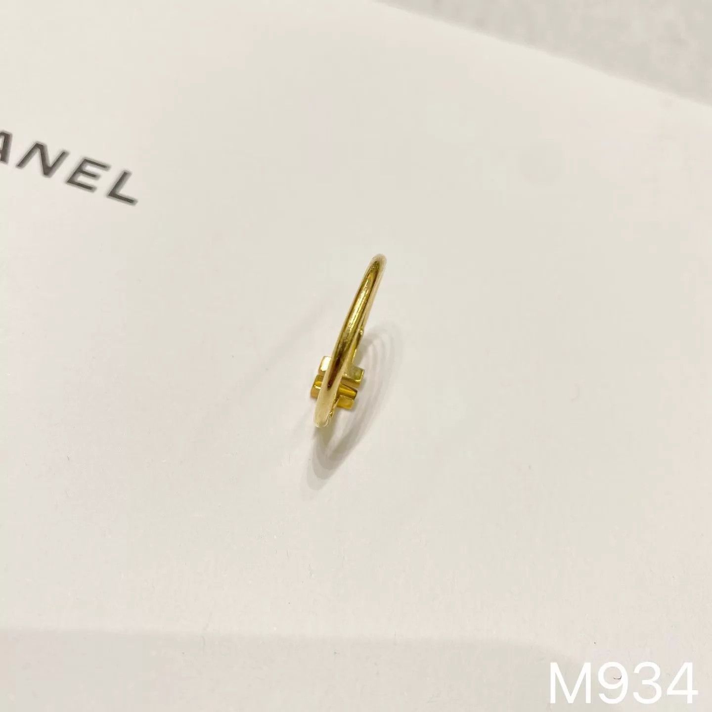 Tiffany & Co. Tiffany Double T 18K Gold Ring Size 55 M934 Size ONE SIZE - 6 Thumbnail