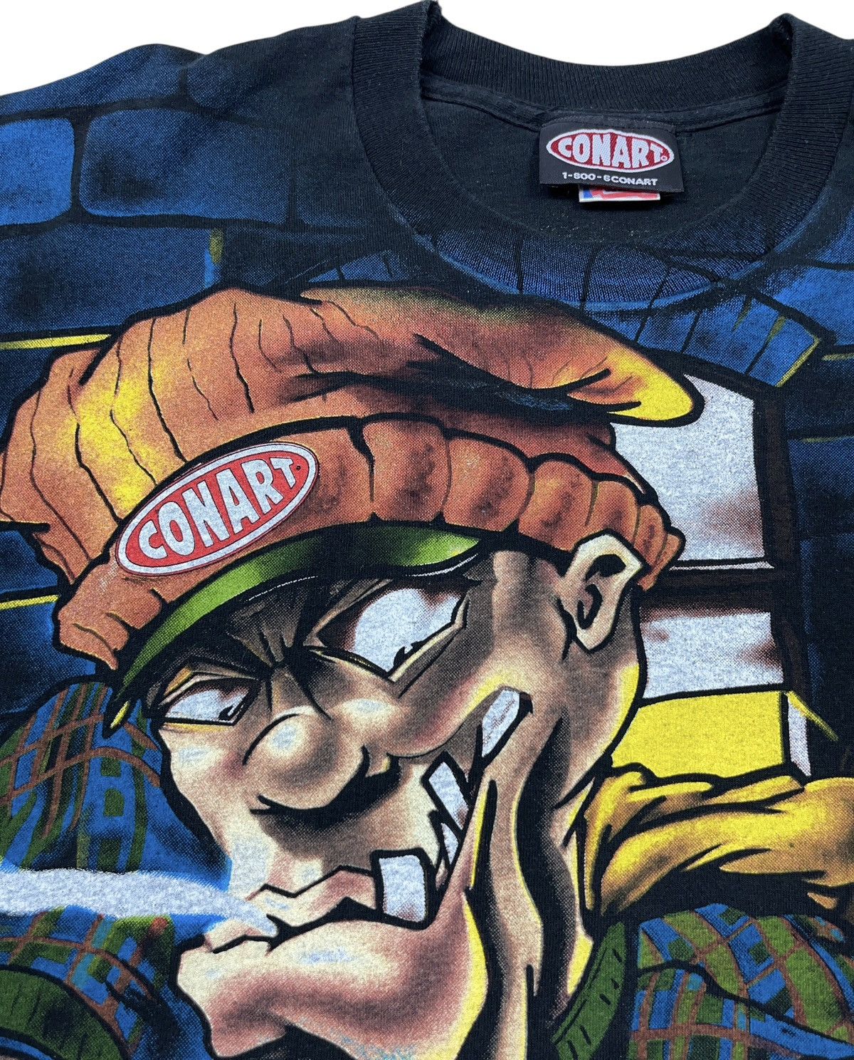 Rap Tees Vintage 1993 Conart All Over Print T-shirt Hip Hop Rap Tee Size US XL / EU 56 / 4 - 11 Thumbnail
