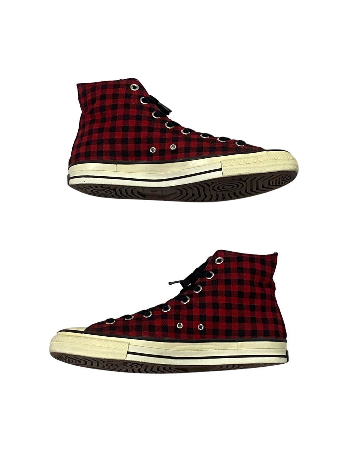 Number (N)ine NUMBER (N)INE Red Plaind Punk Sneakers Size US 9 / EU 42 - 16 Thumbnail