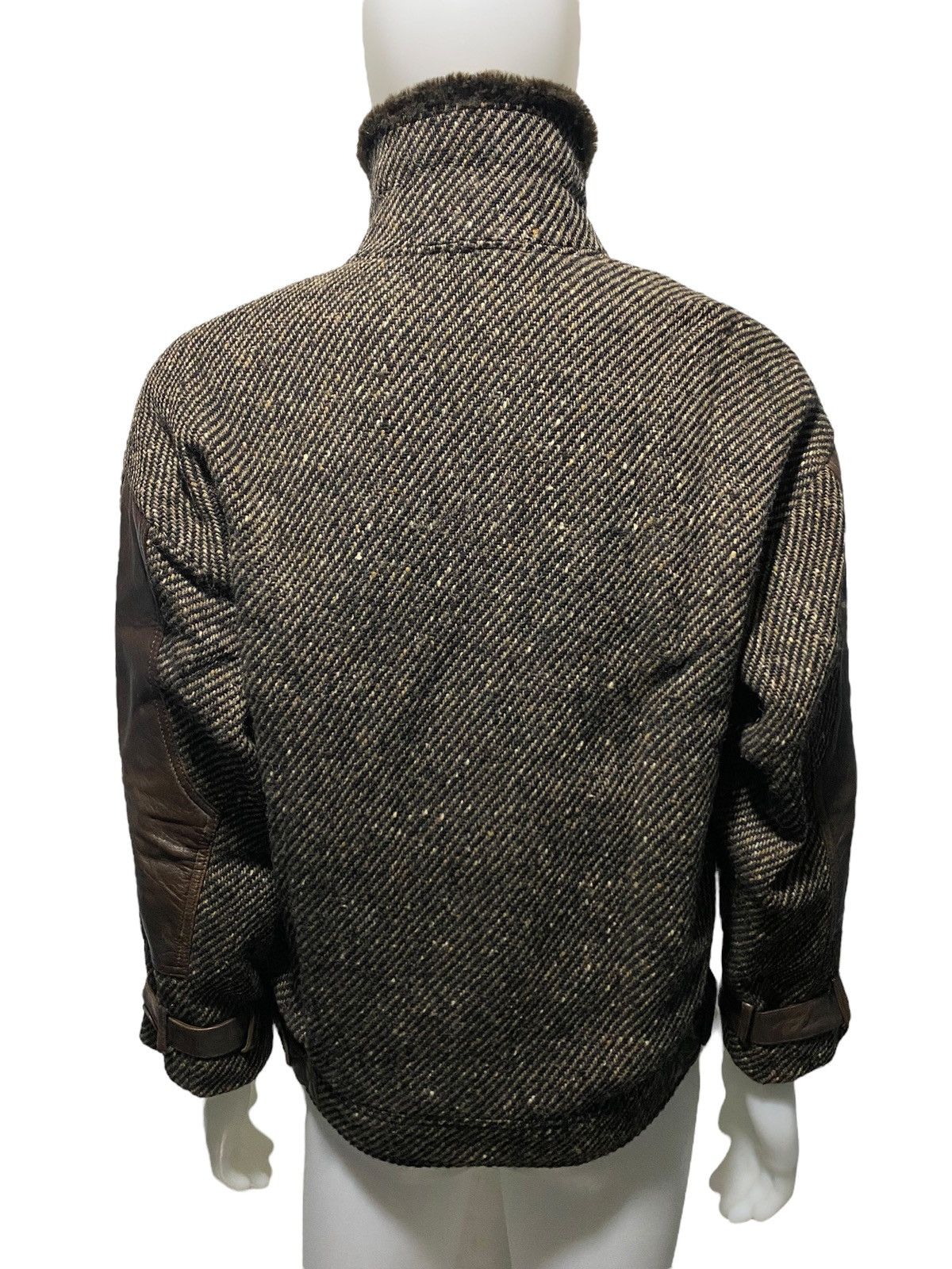 Vintage Vintage Rodex of London wool leather hybrid biker jacket Size US L / EU 52-54 / 3 - 10 Thumbnail