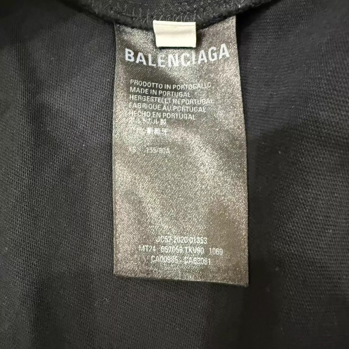 Balenciaga Balenciaga men's colorblocked crew short-sleeve tee black Size US XS / EU 42 / 0 - 4 Thumbnail