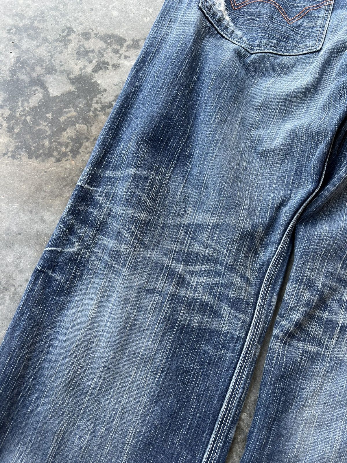 Edwin 💥Flare 💥Vintage Edwin XVS Distress Washed Jean Size US 33 - 12 Thumbnail