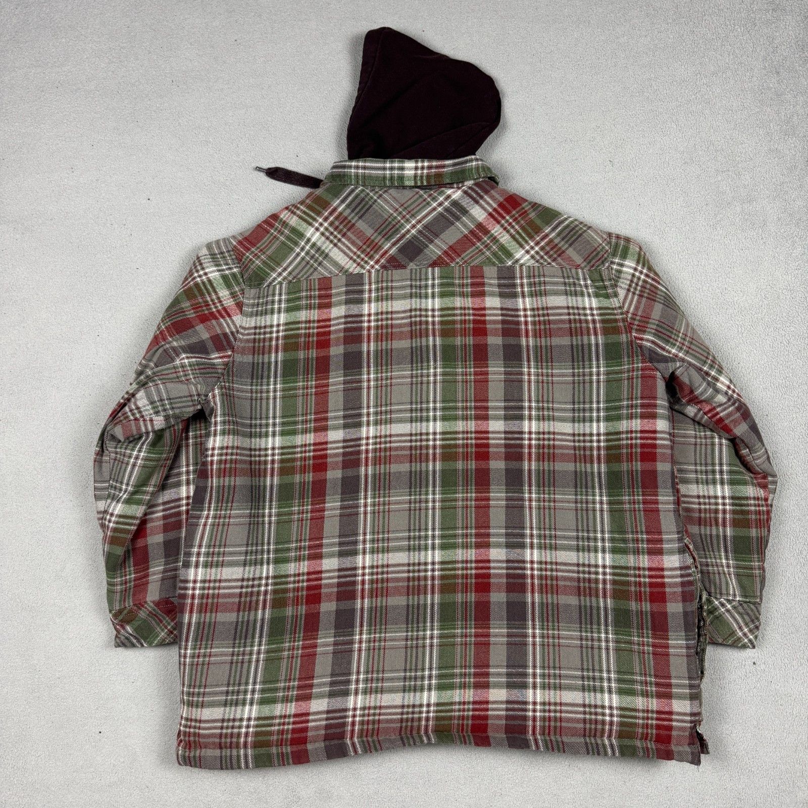 Vintage VTG Grunge Flannel Hooded Jacket XL Plaid Quilt Lined 90s Size US XL / EU 56 / 4 - 4 Thumbnail
