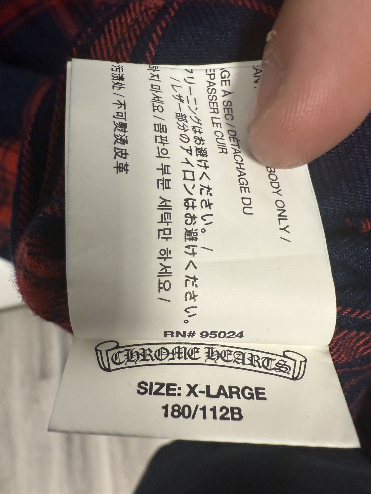 Chrome Hearts Chrome Hearts Flannel Button Up Size US XL / EU 56 / 4 - 10 Thumbnail