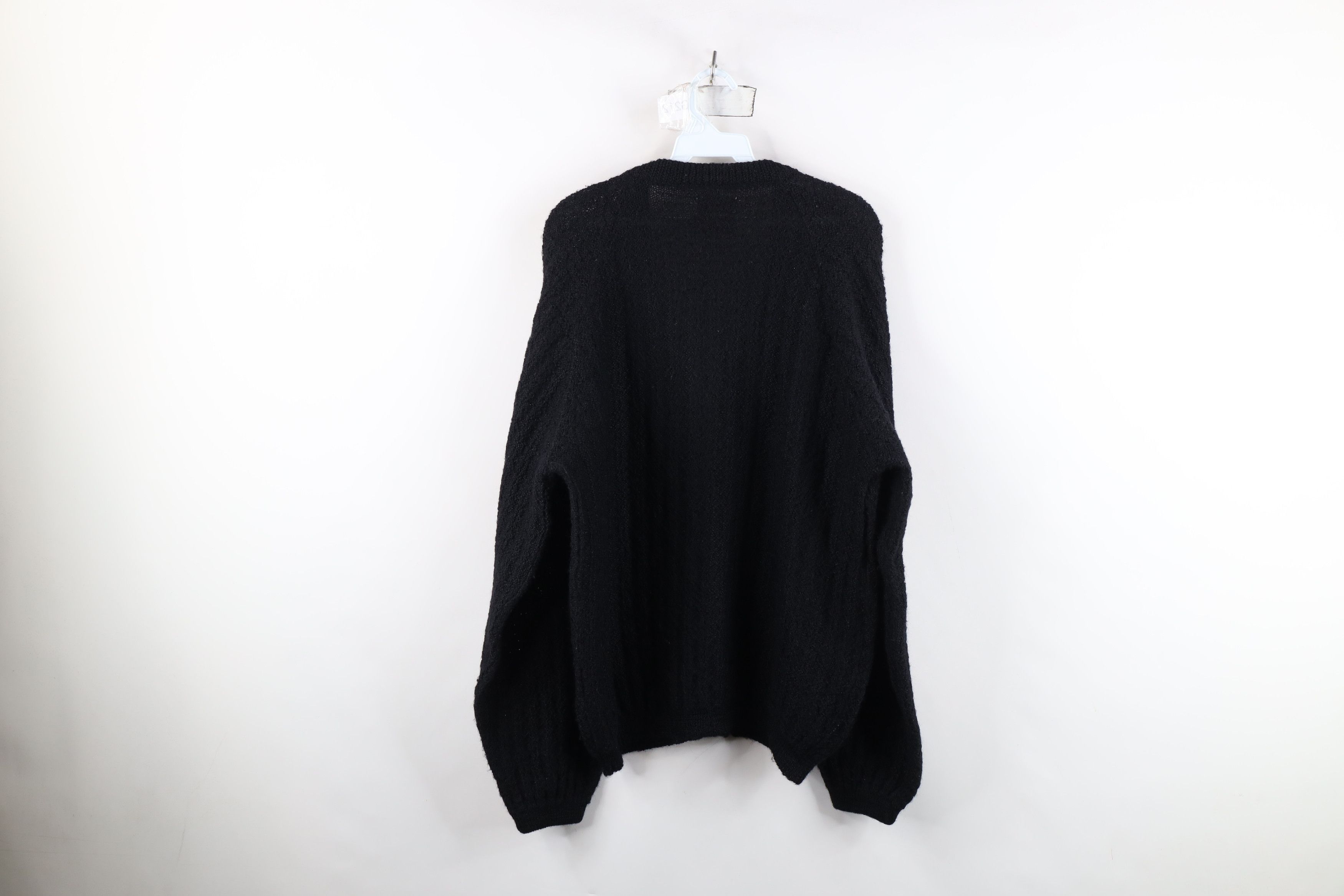 Vintage Vintage 50s 60s Rockabilly Knit Cardigan Sweater USA Black Size US L / EU 52-54 / 3 - 9 Thumbnail