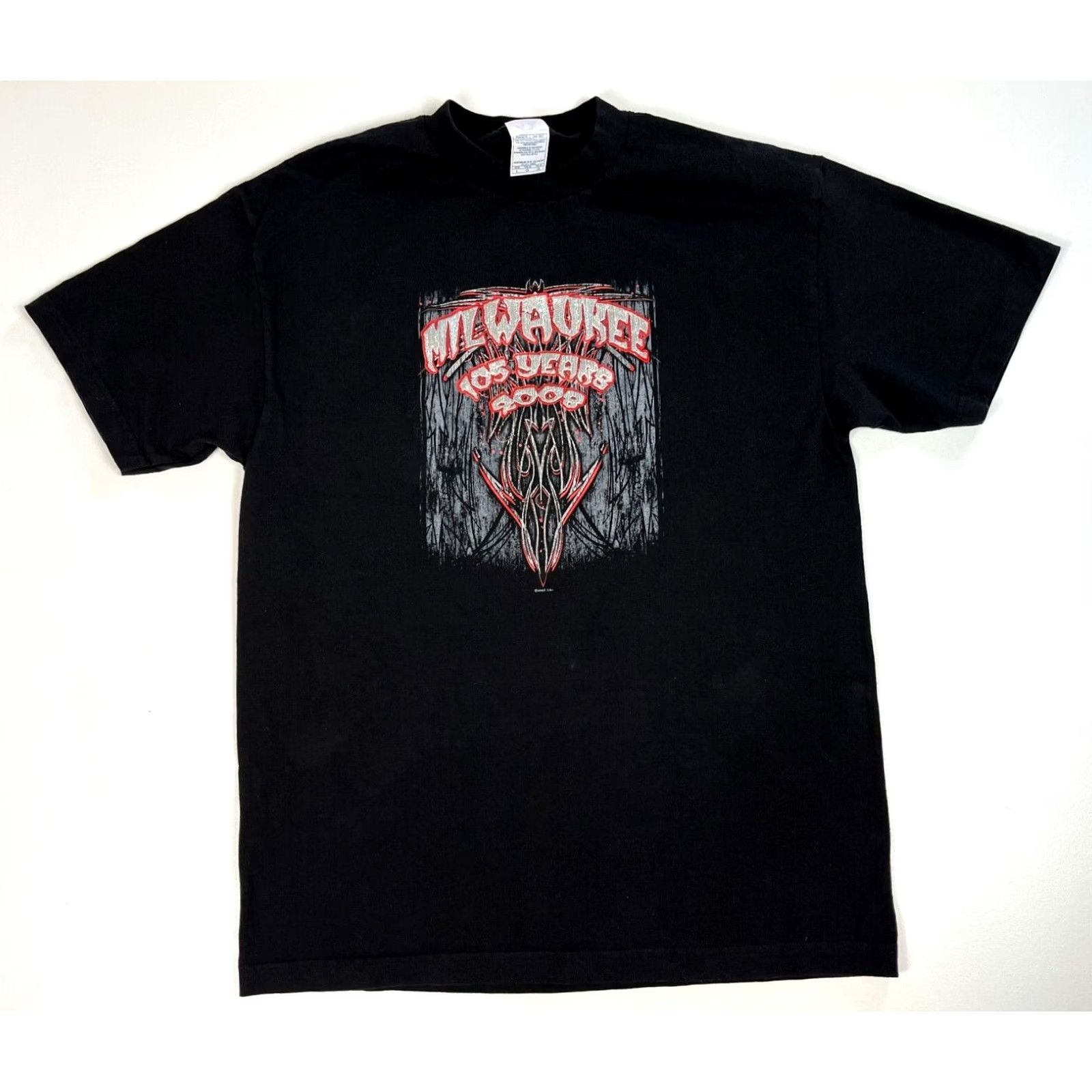 Vintage Men's Vintage Milwaukee 2008 105 Years Anniversary T-Shirt Sz L Shirt Black Cotton Alstyle Apparel & Activewear Size US L / EU 52-54 / 3 - 2 Thumbnail