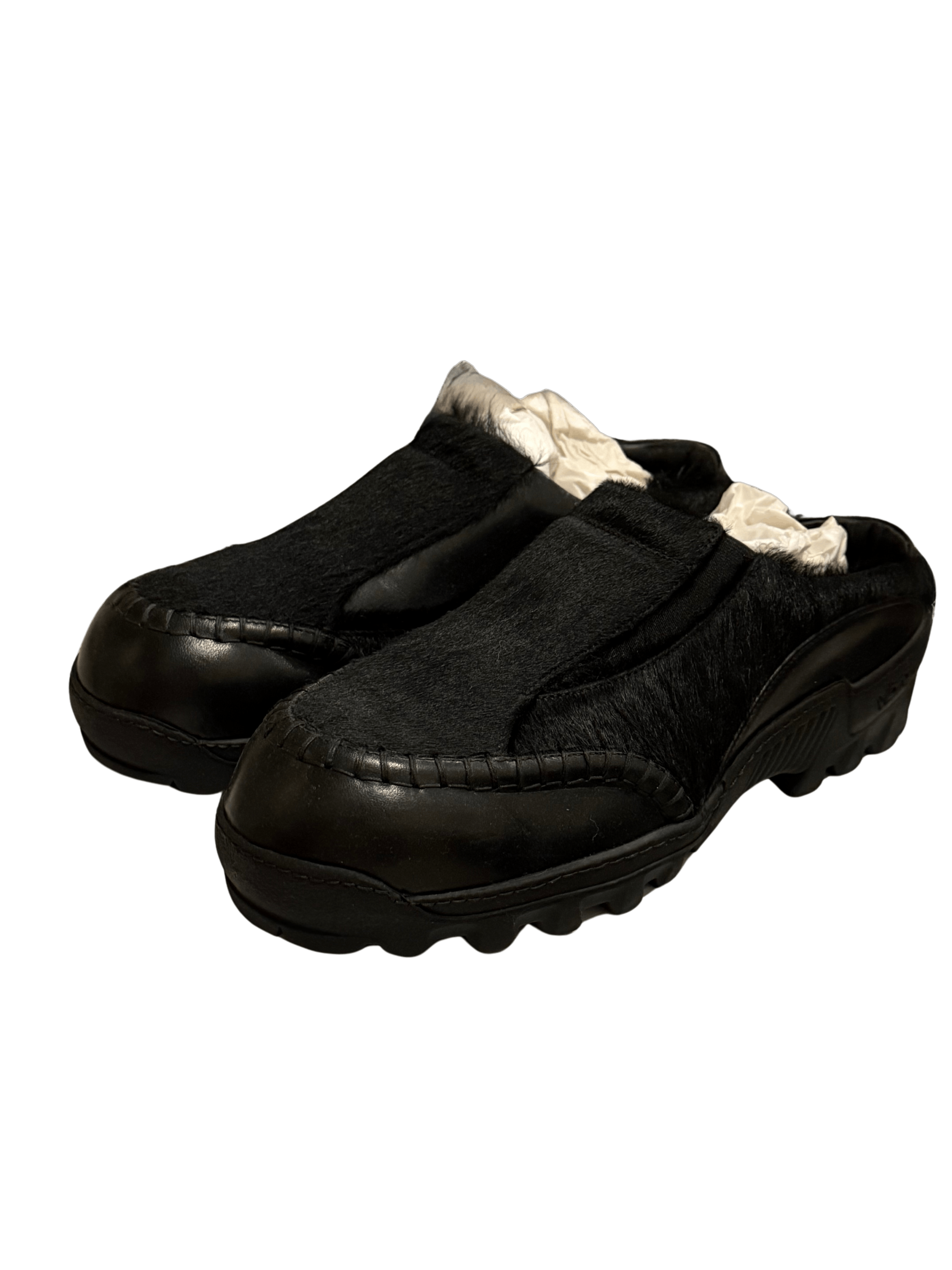 Kiko Kostadinov Black Bindra Sabo Pony Hair Mules Size US 10 / EU 43 - 3 Thumbnail