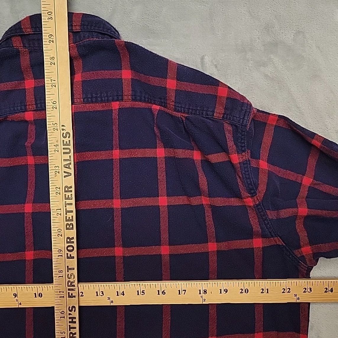 J.Crew VINTAGE J.CREW Shirt Mens L Blue Window Pane Plaid Flannel Cotton Mercantile Classic Size US L / EU 52-54 / 3 - 7 Thumbnail
