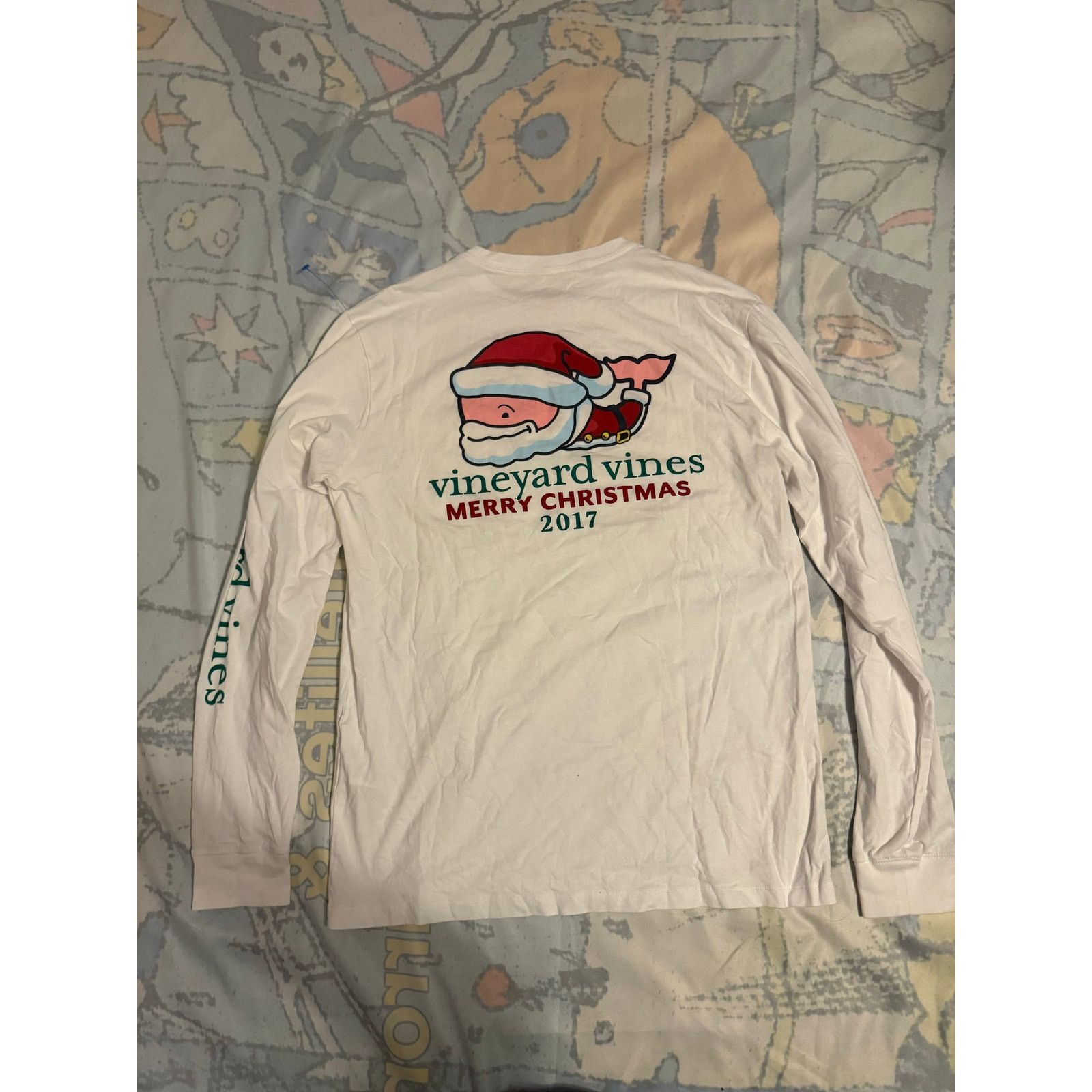 Vineyard Vines Vineyard Vines 2017 Christmas Long Sleeve Tee Size S / US 4 / IT 40 - 2 Thumbnail