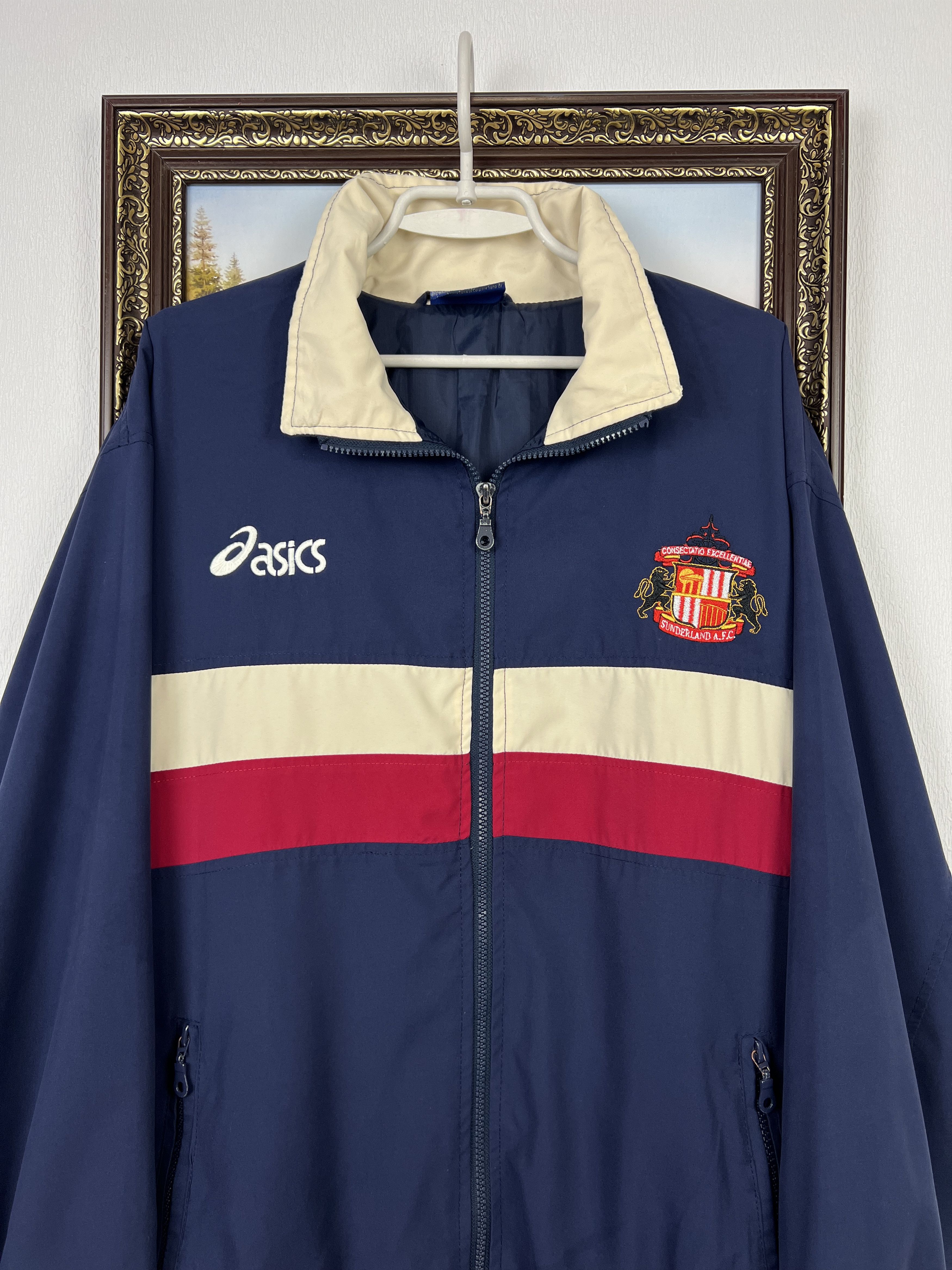 Asics Vintage ASICS Sunderland The Black Cats Football Jacket Size US L / EU 52-54 / 3 - 2 Thumbnail