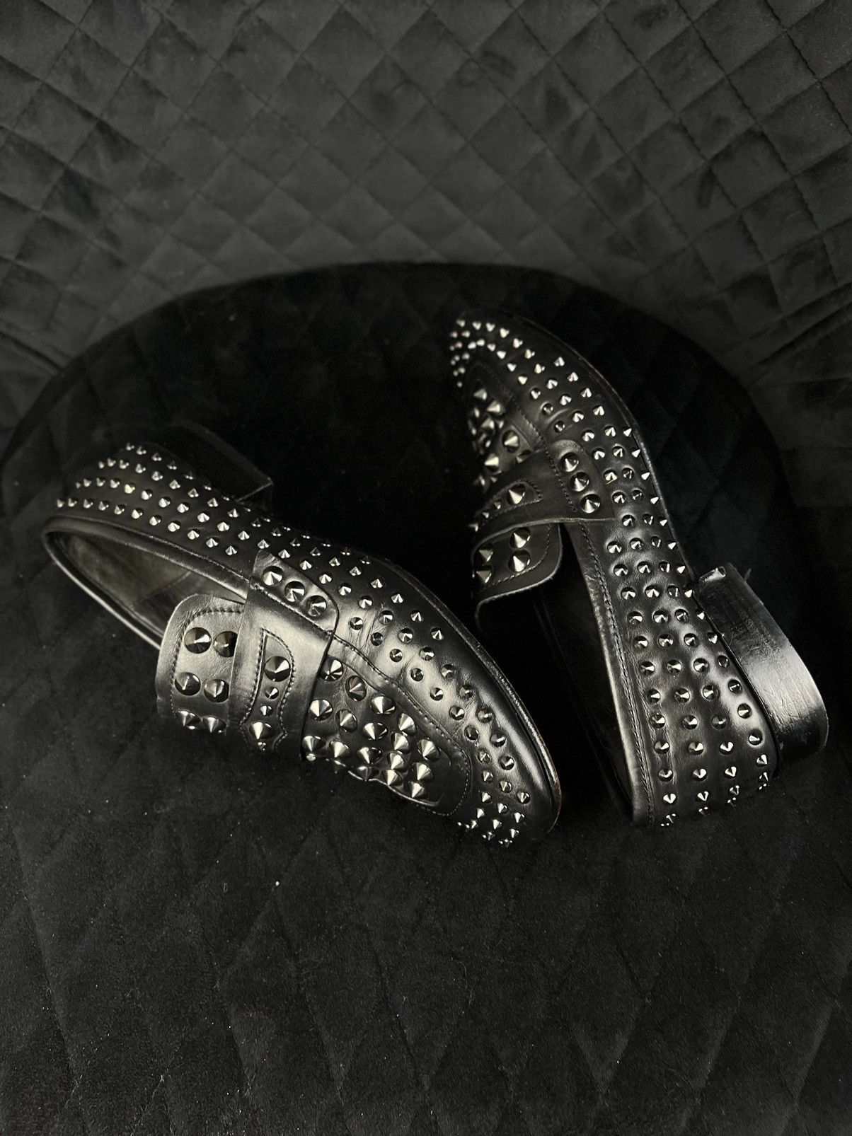 ASH Ash leather mocassin with studs loafers shoes Size US 7 / IT 37 - 1 Thumbnail