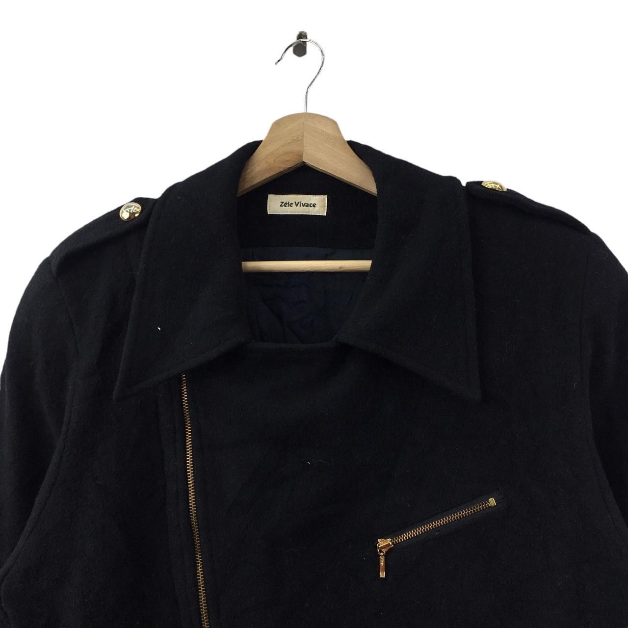 Vintage Vtg ZELE VIVACE PARIS Motorcycle Tactical Jacket Rocker Size XL / US 12-14 / IT 48-50 - 2 Thumbnail