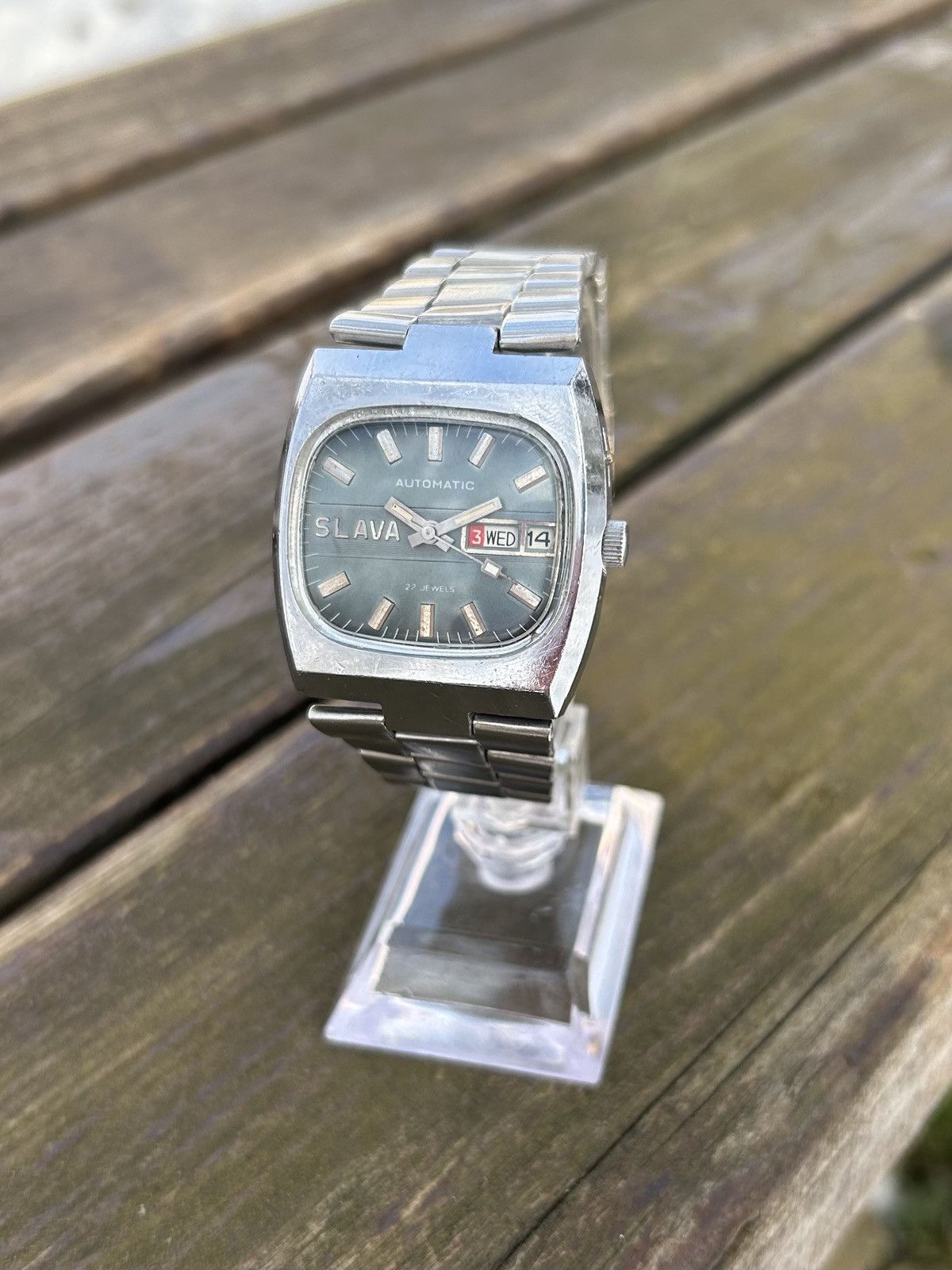 Vintage Vintage Slava Automatic Watch Mechanical Authentic 1980s Size ONE SIZE - 11 Thumbnail