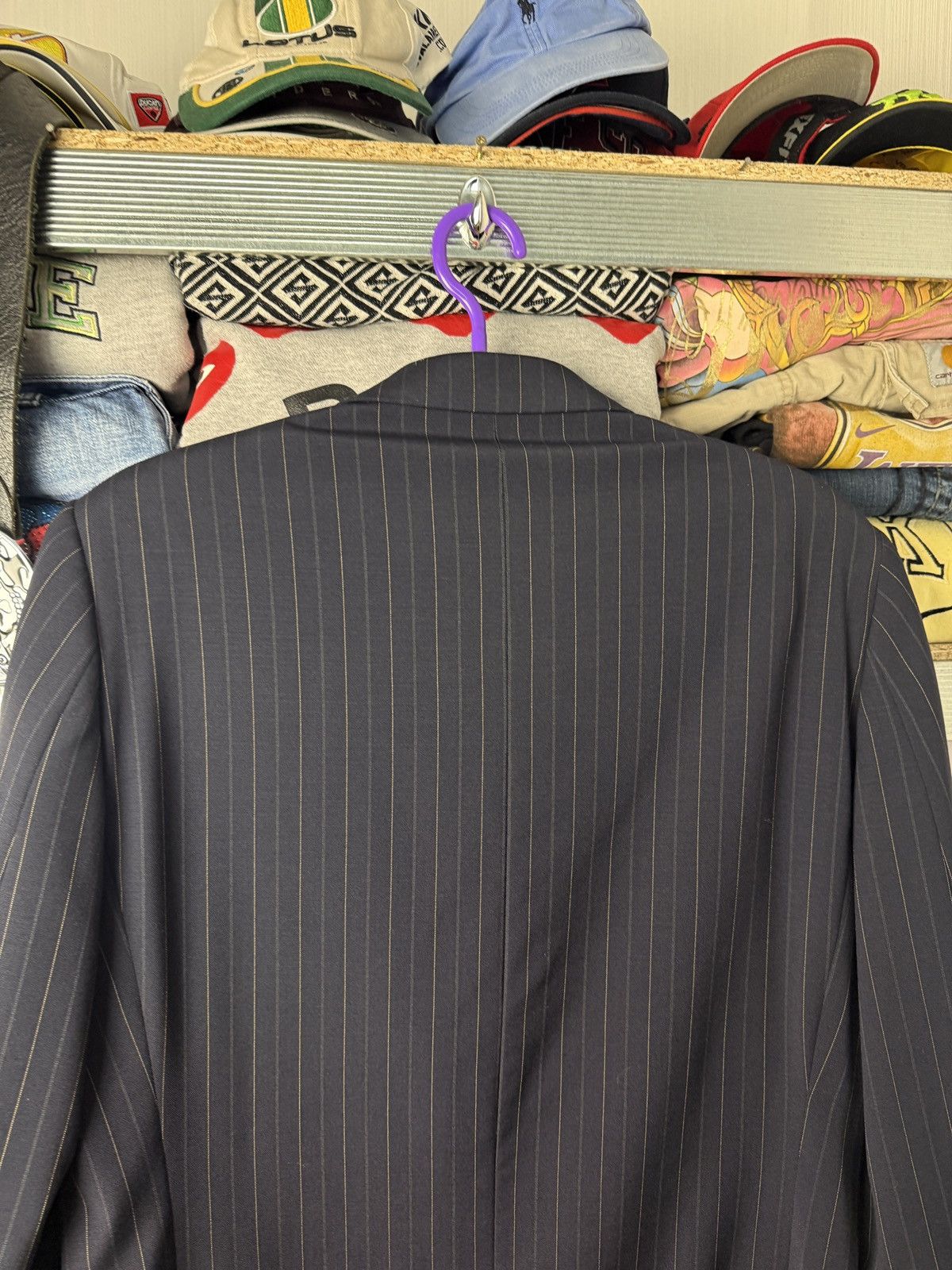 Dolce & Gabbana Dolce & Gabbana Luxury Suit Striped Size 48R - 9 Thumbnail