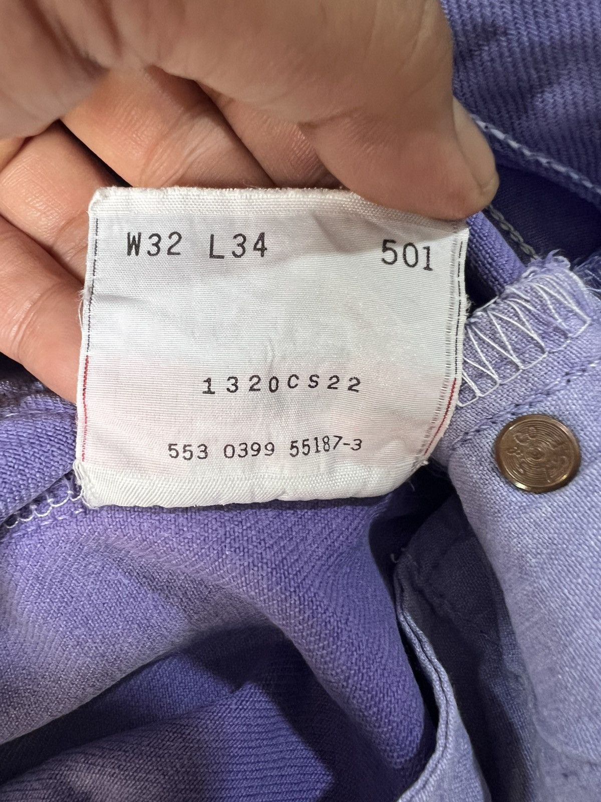 Levi's Vintage Clothing 🔥Rare Vintage Levis 501 Button 553 Denim Size US 31 - 15 Thumbnail