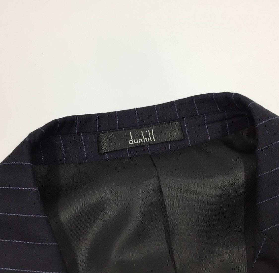 Alfred Dunhill × Designer Dunhill Classic Wool Blazer Men’s Black Jacket Size 52R - 10 Thumbnail