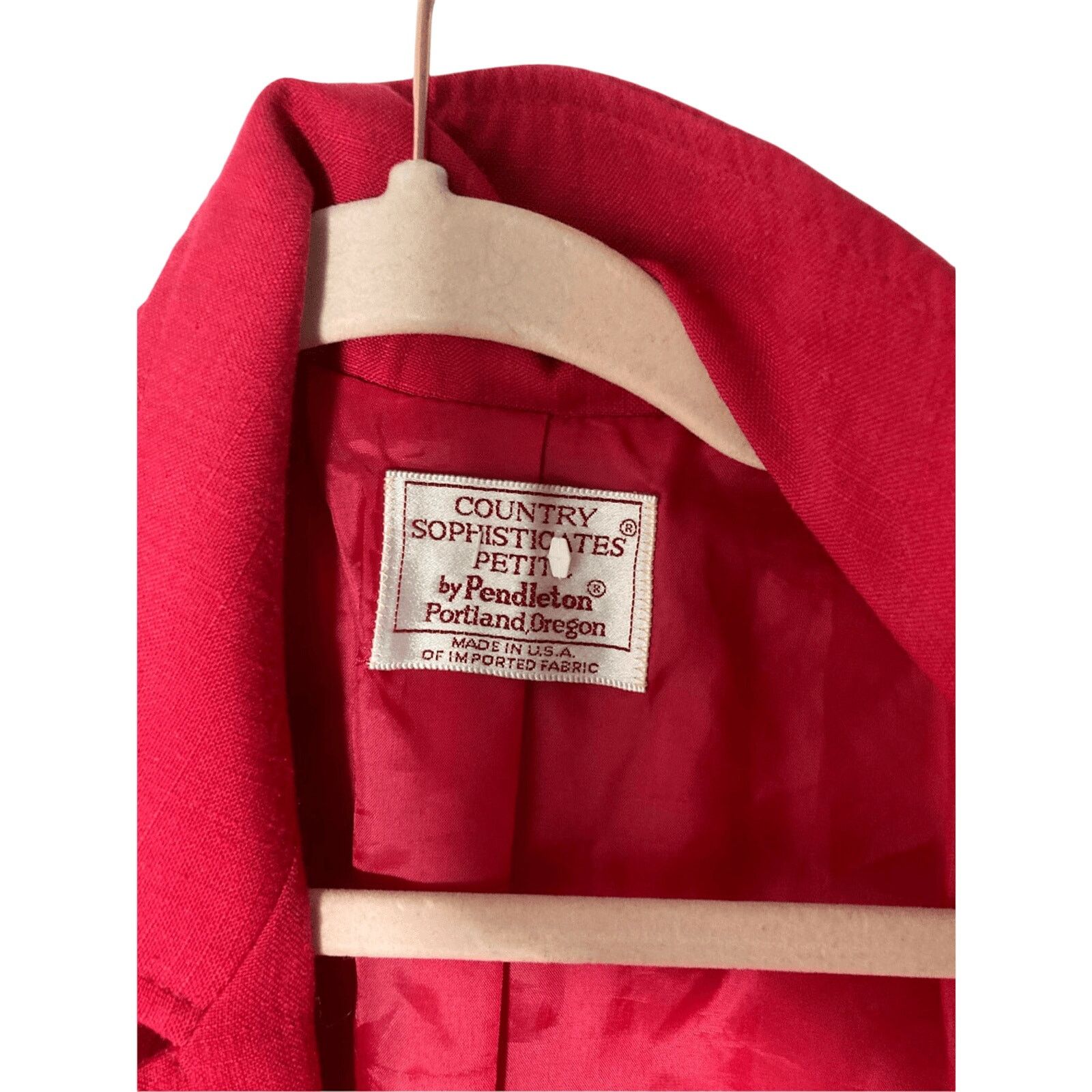 Pendleton Pendleton Petite Women’s Barbiecore Pink Silk-Blend Blazer 4 Size S / US 4 / IT 40 - 2 Thumbnail