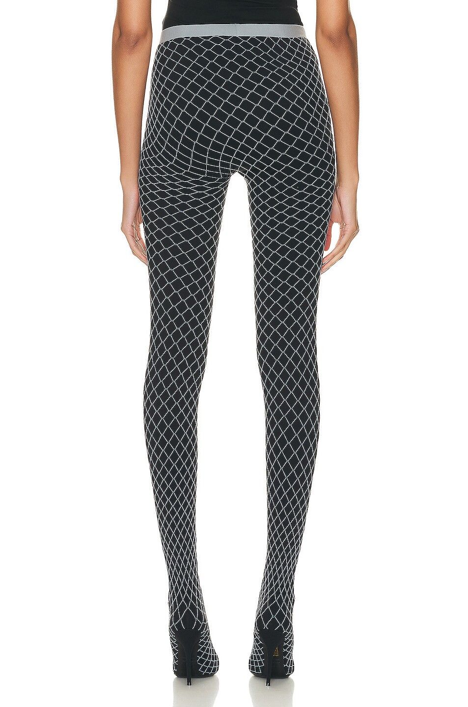 Balenciaga o1tr1nto1125 Knife Fishnet Pantaleggings in Black Size 26" / US 2 / IT 38 - 3 Thumbnail