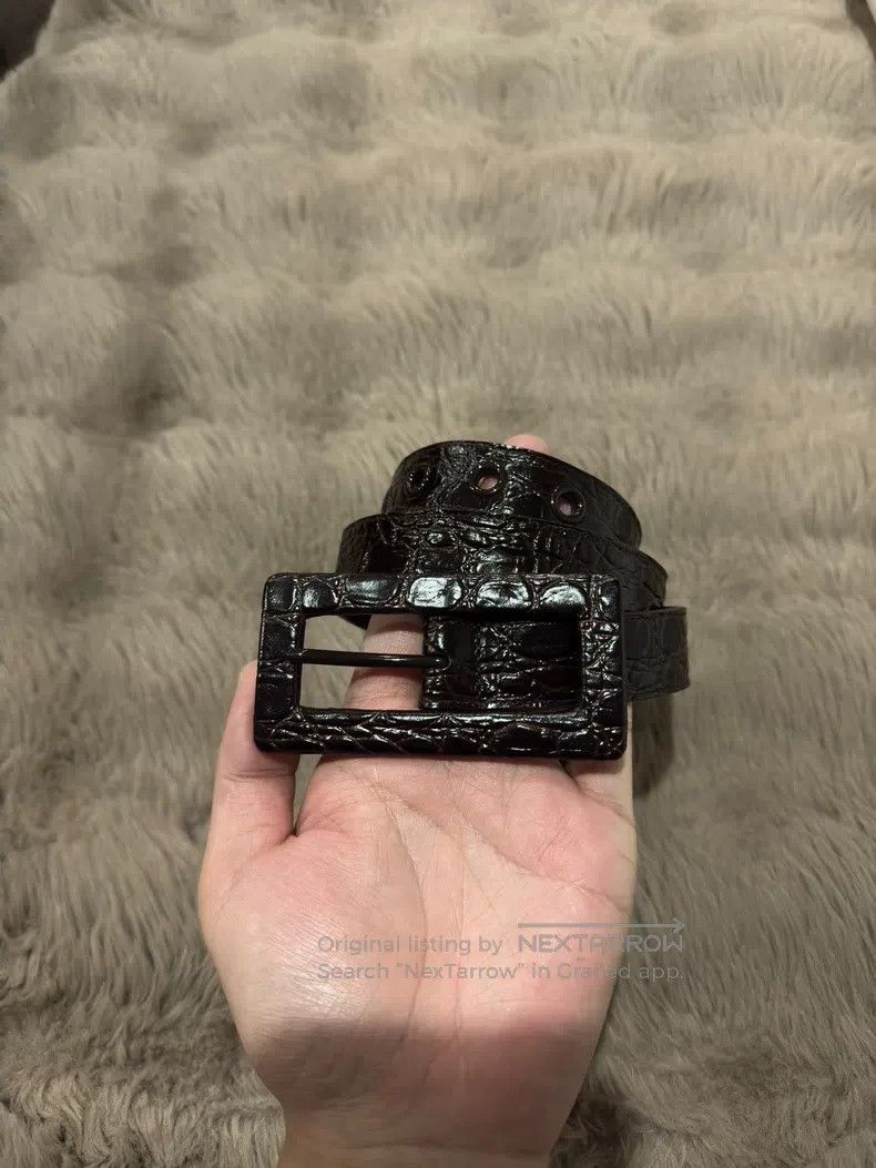 Saint Laurent Paris Saint Laurent Paris size 70 Large Embossed Belt Size ONE SIZE - 1 Thumbnail