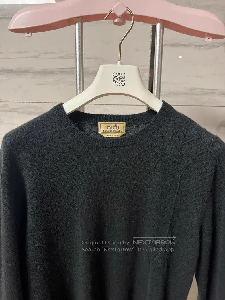 Hermes Hermes Cashmere Sweater with a Small Spider and Web on the Size S / US 4 / IT 40 - 8 Thumbnail