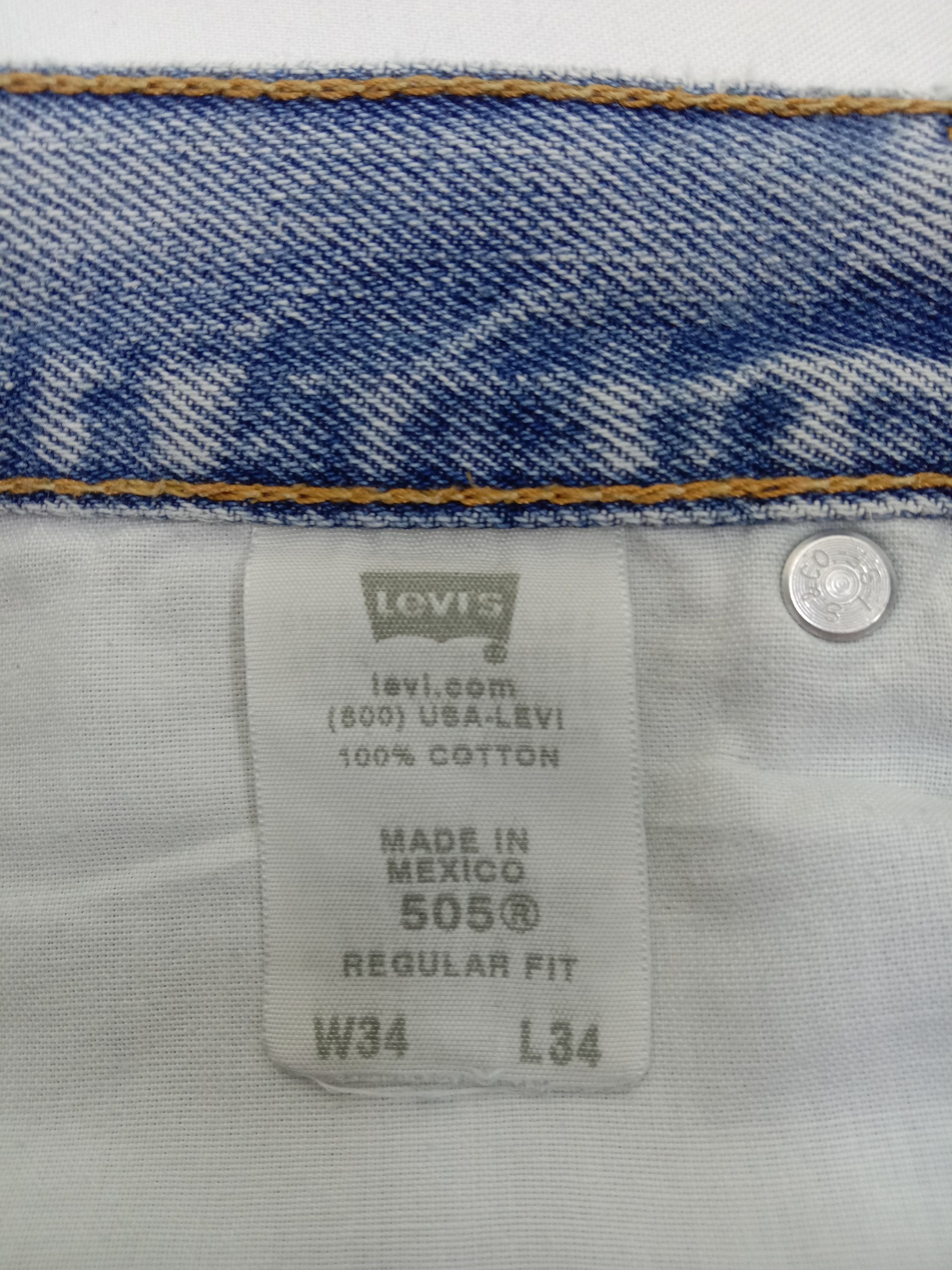 Levi's Vintage Levi's 505 Jeans Light Wash Regular Fit Denim Size US 34 / EU 50 - 15 Thumbnail