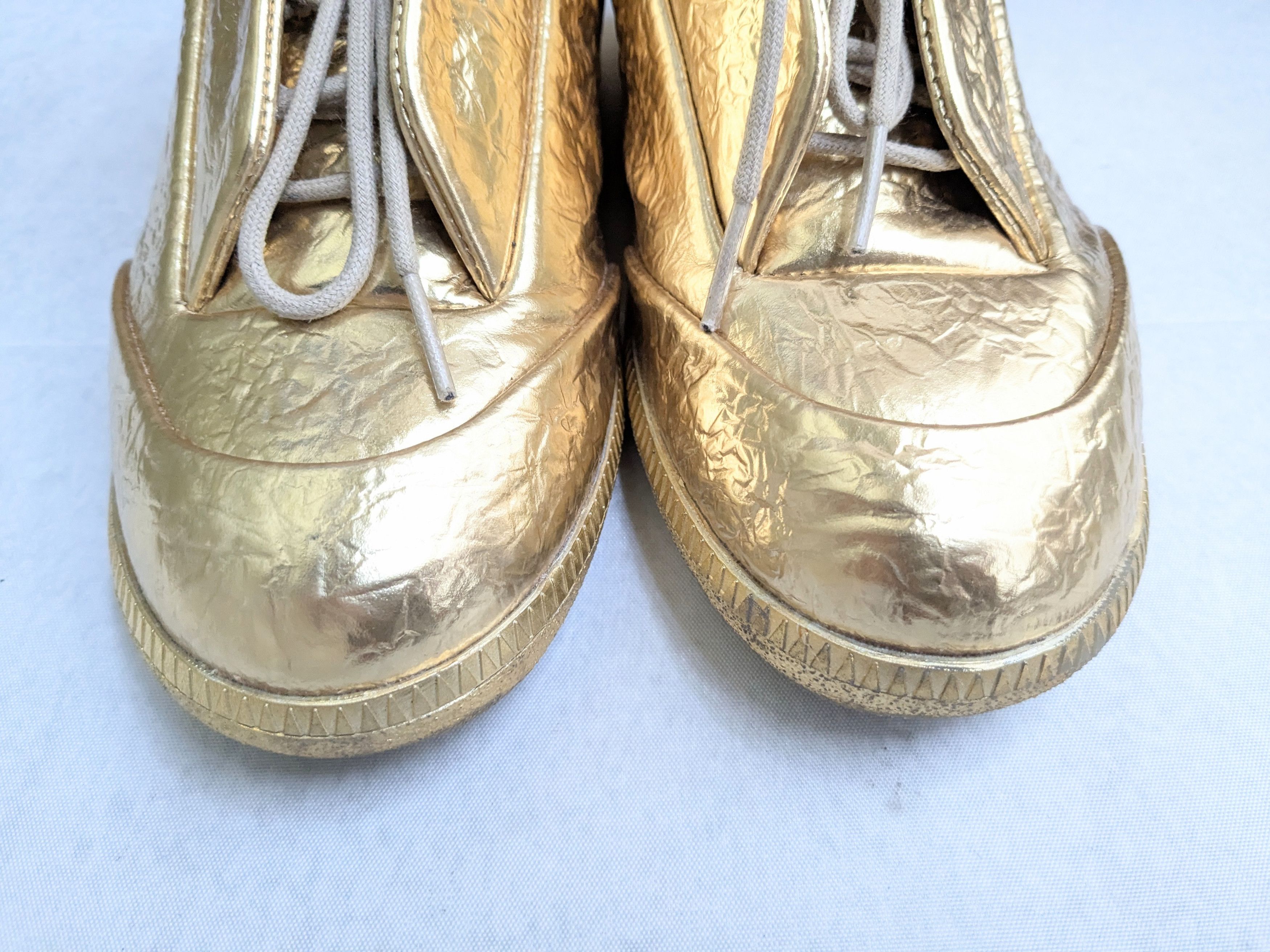 Maison Margiela Maison Margiela Future Gold 9 42 Leather Low Tops Size US 9 / EU 42 - 3 Thumbnail