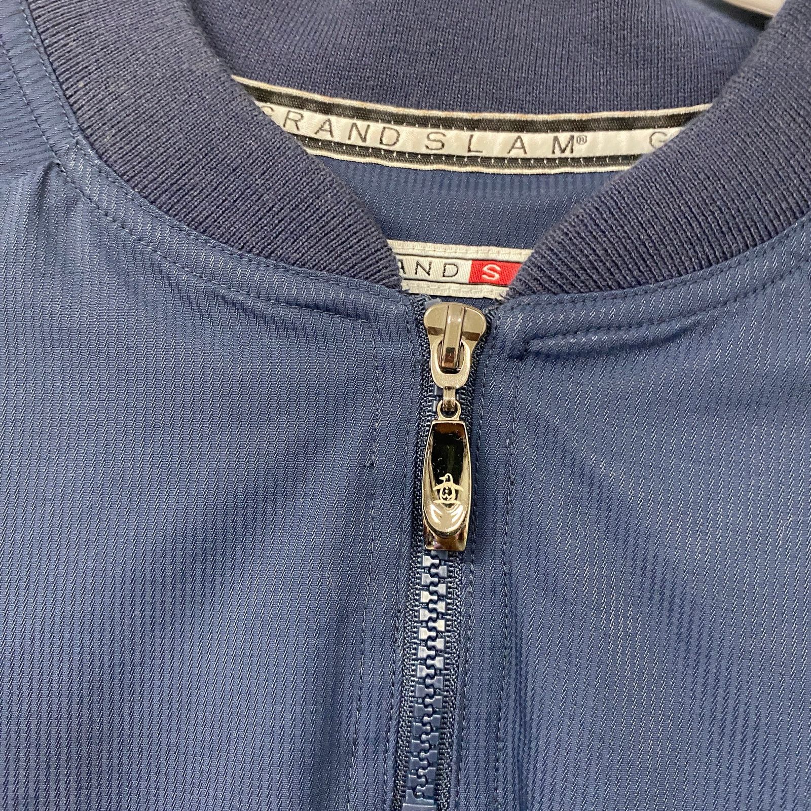 Grand Slam Grand Slam Mens Size M Blue Quarter Zip Jacket Size US M / EU 48-50 / 2 - 4 Thumbnail