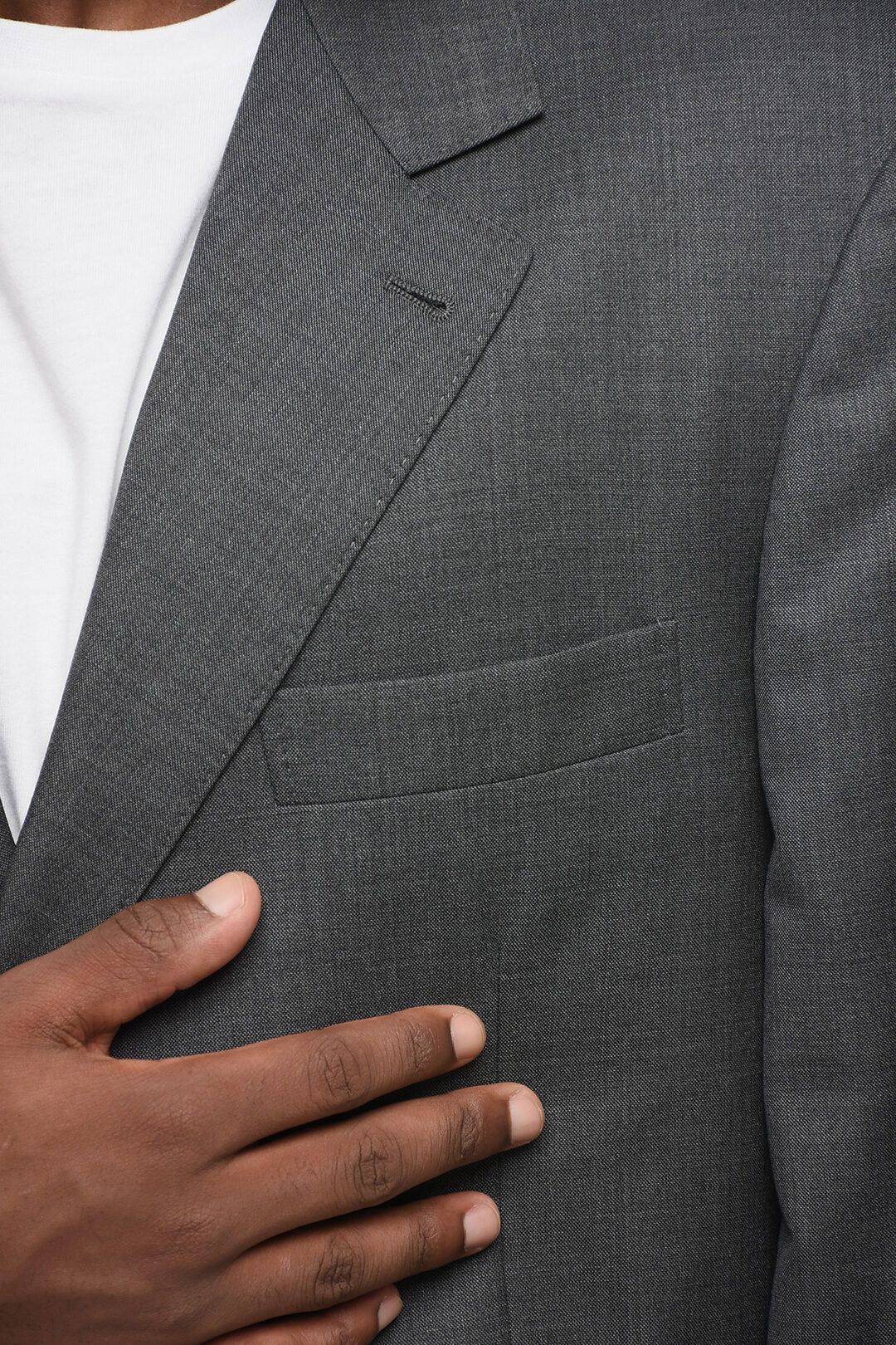Brunello Cucinelli og1mm0725 Virgin Wool Half-lined Blazer in Dark Grey Size US XL / EU 56 / 4 - 3 Thumbnail