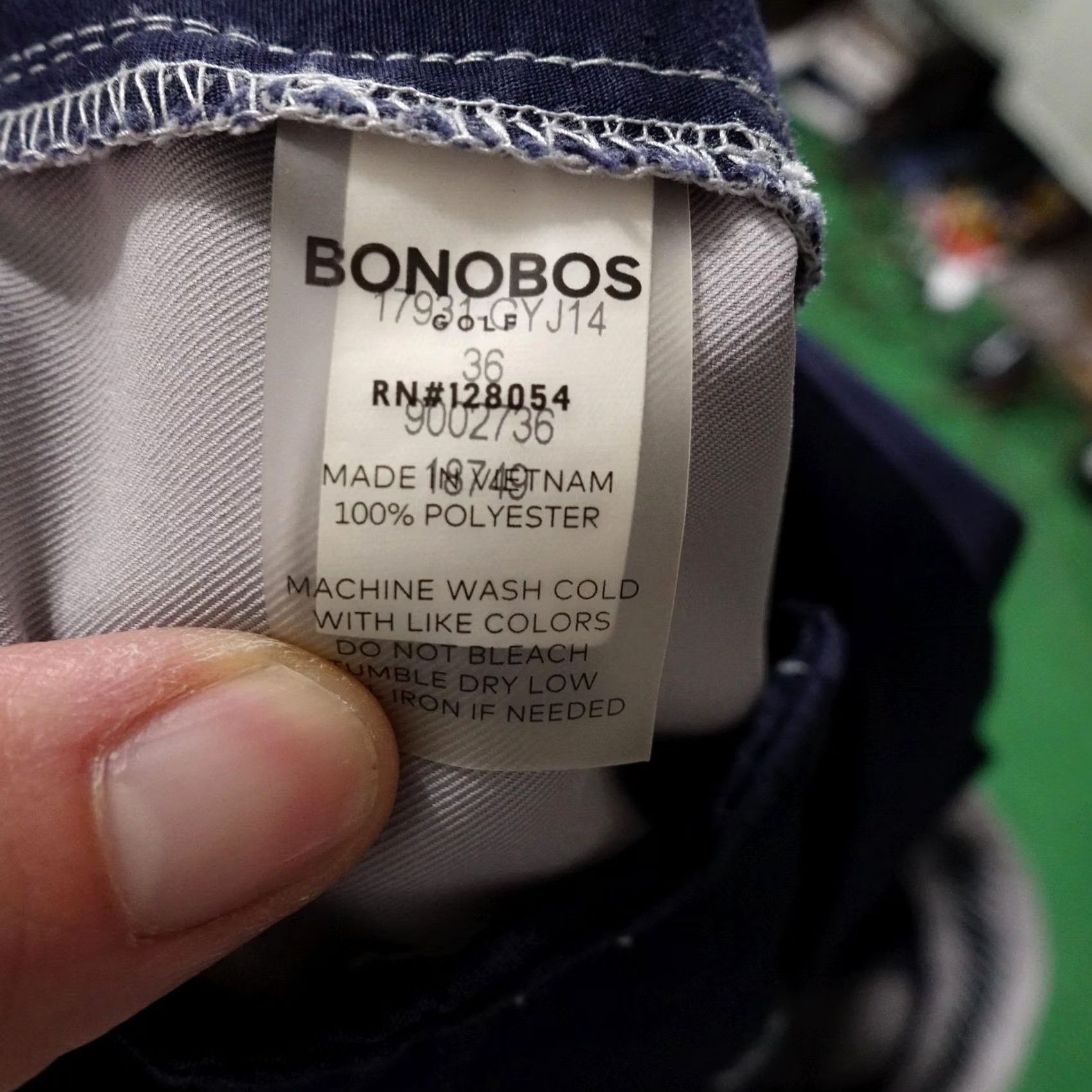Bonobos Bonobos Shorts Mens 36 Gray Microfiber Polyester Chino Pockets 10 Inseam Size US 36 / EU 52 - 6 Thumbnail