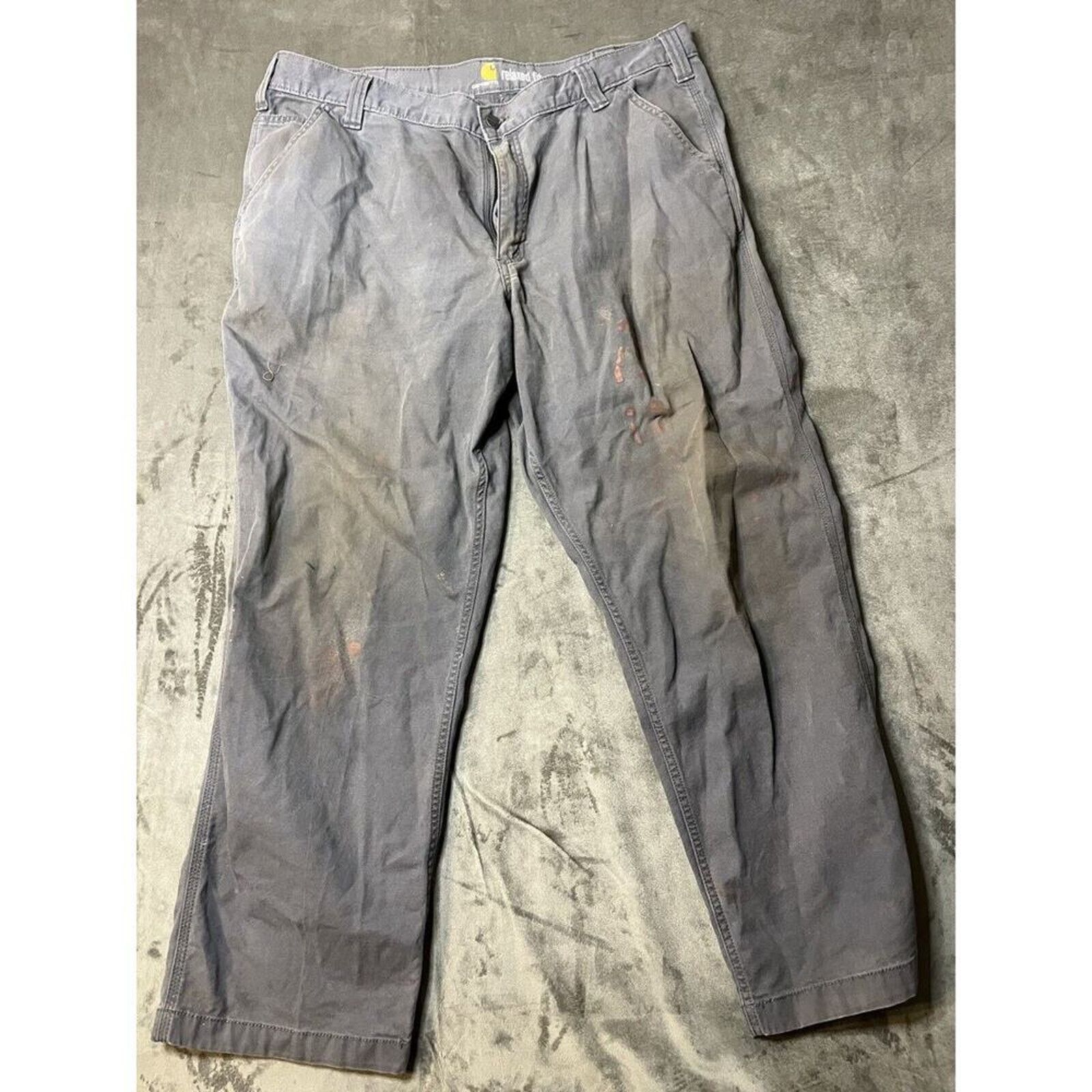 Carhartt Carhartt Force 40 x 30 Gray Relaxed Fit Cargo Pants Distress Size US 40 / EU 56 - 5 Thumbnail