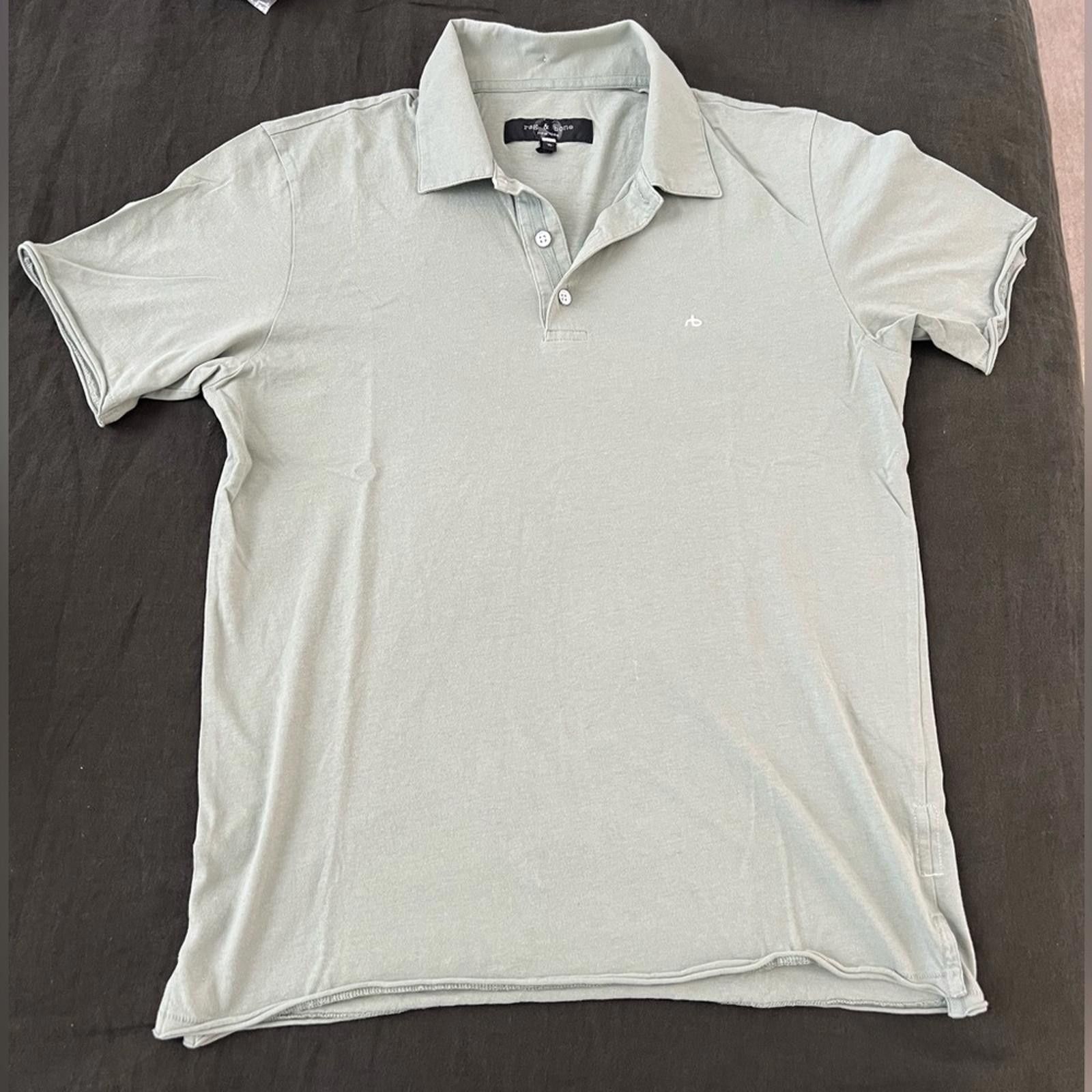 Rag & Bone Rag & Bone Light Green Polo Size US M / EU 48-50 / 2 - 1 Thumbnail