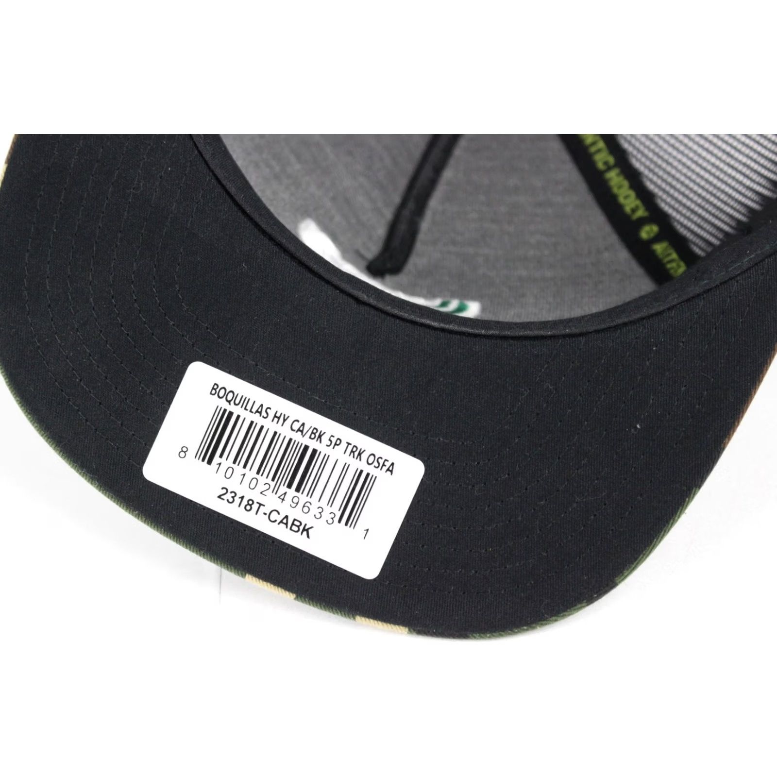 Vintage Hooey Men's Hat Mexico Boquillas Embroidered Logo Water Resistant Camo Black Size ONE SIZE - 5 Thumbnail