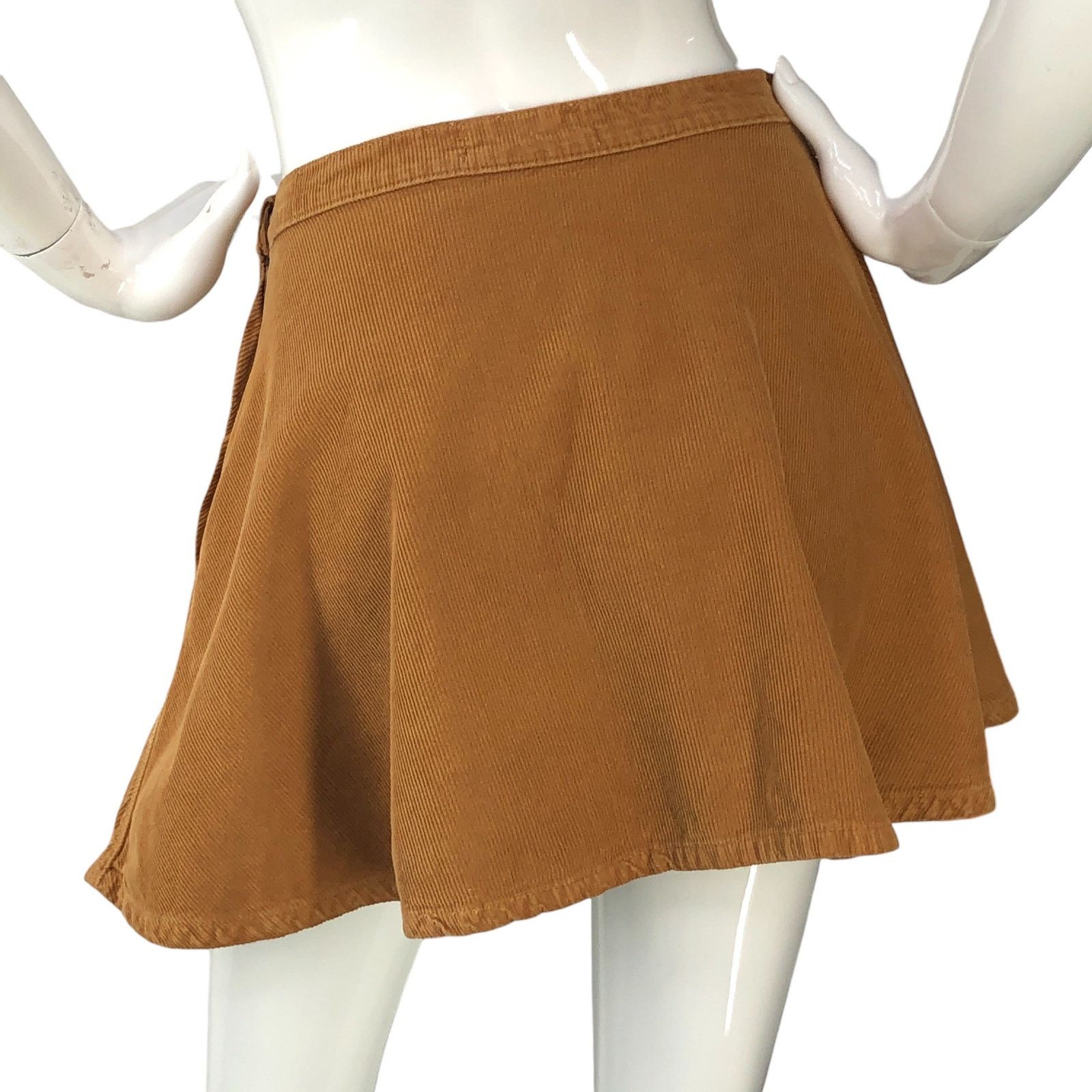 American Apparel American Apparel Size S Skirt Corduroy Skater Circle Brown Size 26" / US 2 / IT 38 - 6 Thumbnail