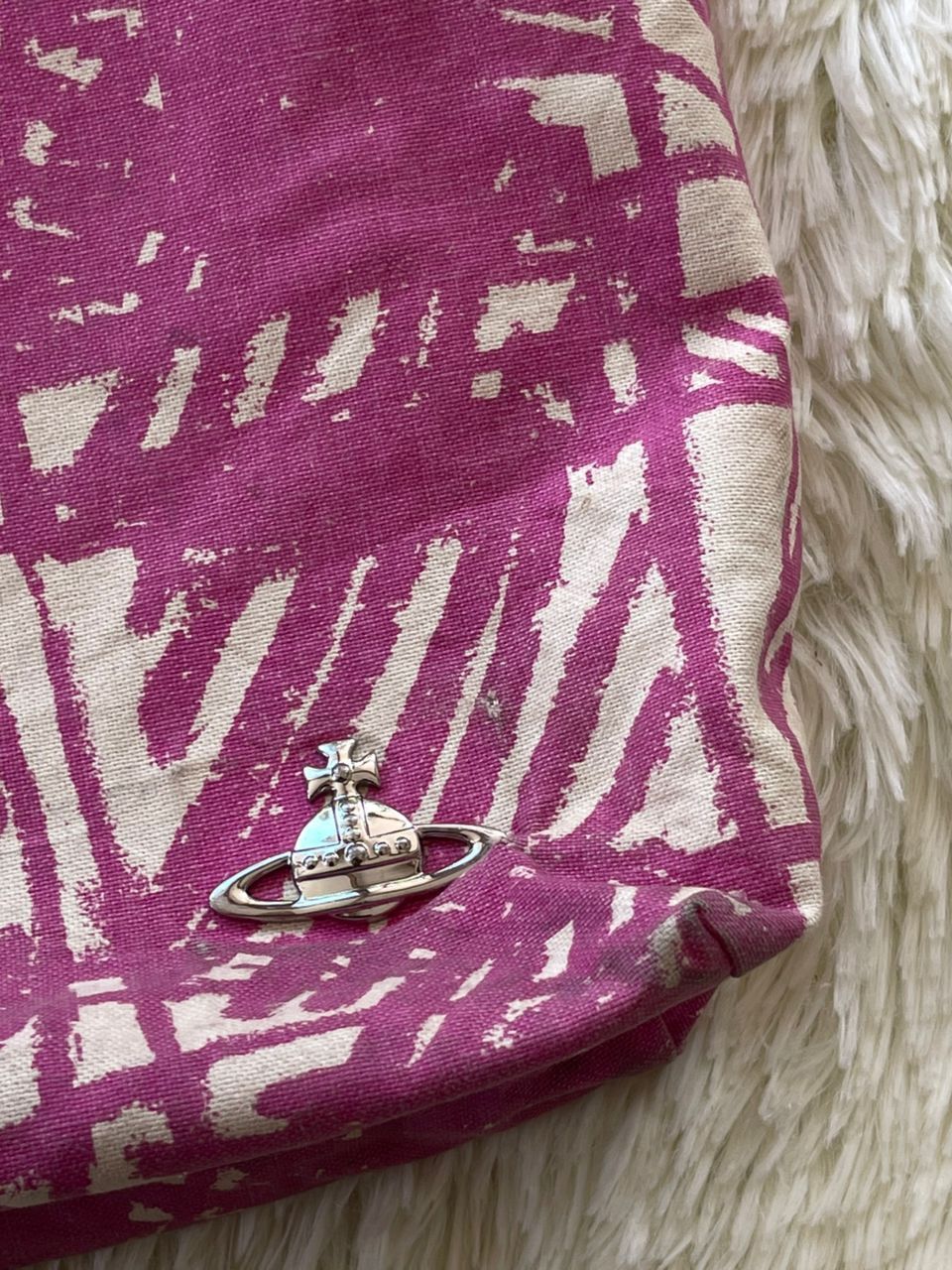 Designer × Vivienne Westwood Vivienne Westwood Marina Check Pattern Auve Tote Bag Size ONE SIZE - 7 Thumbnail