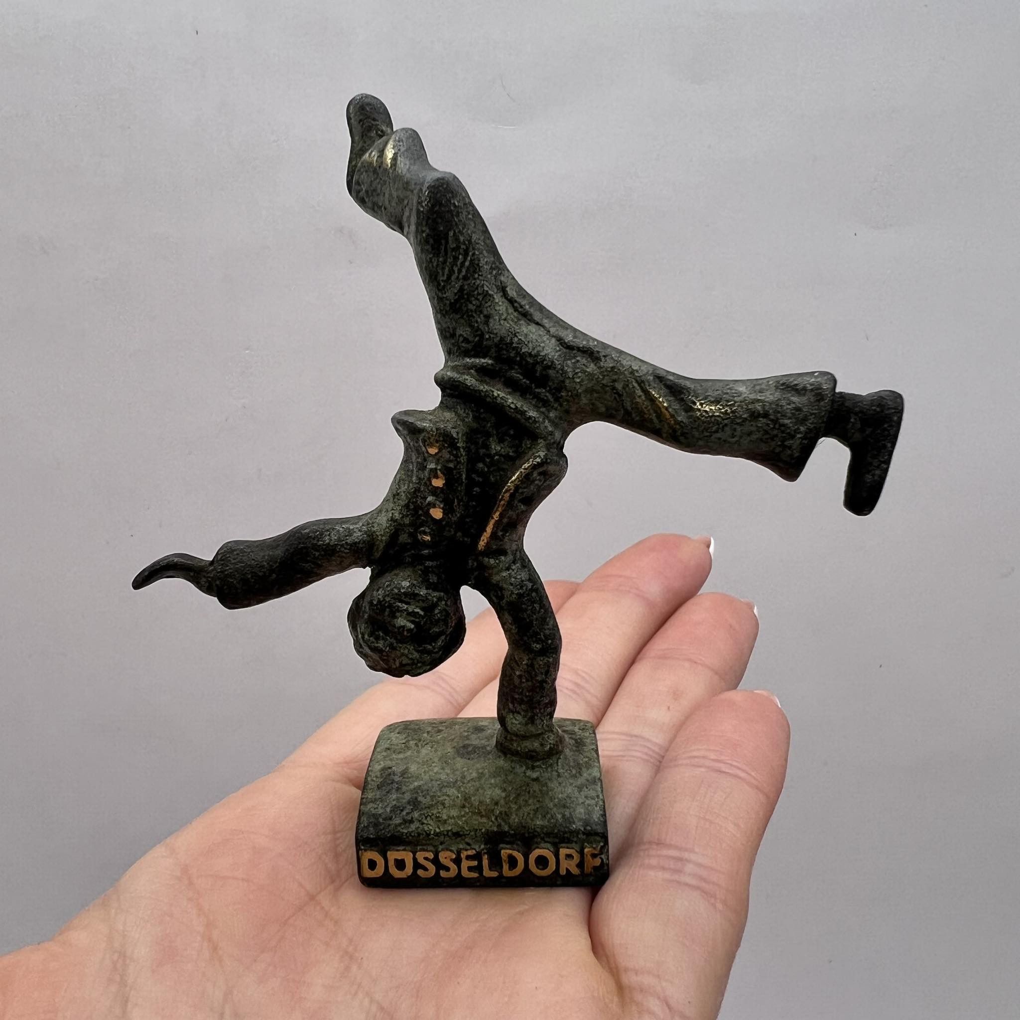 Vintage Dusseldorf Vintage Mini Bronze Brass Figure Acrobat Germany Size ONE SIZE - 1 Thumbnail
