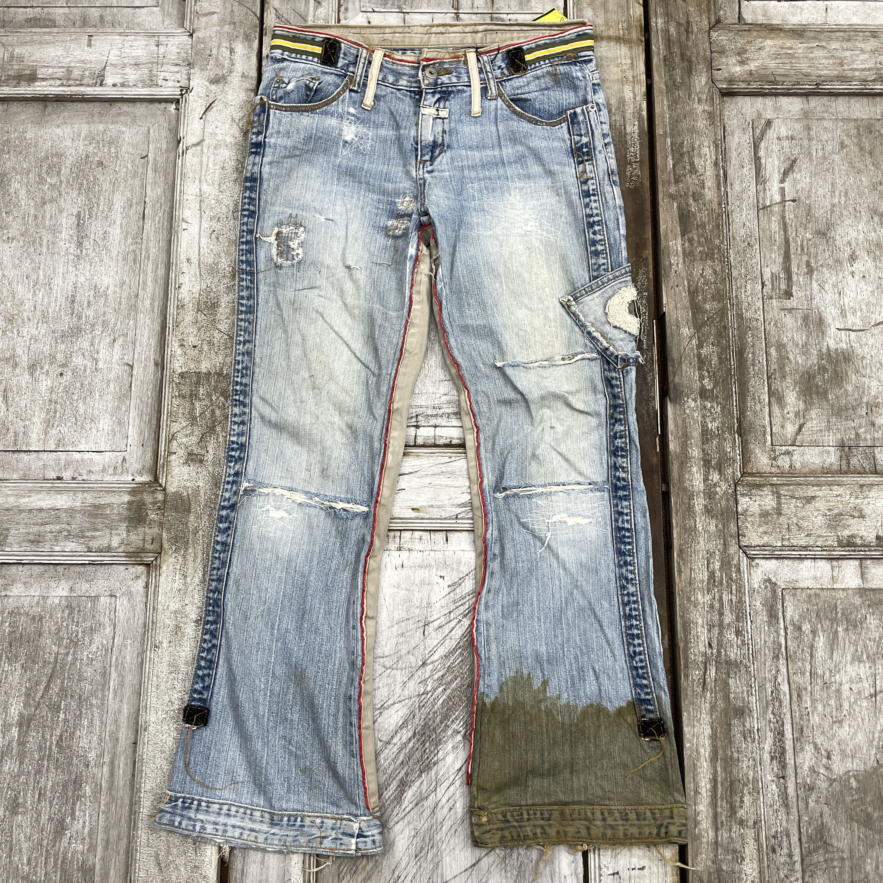 Designer × Vintage Japanese Brand Custom Distressed Bootcut Like Kapital-wc305 Size 31" - 1 Thumbnail
