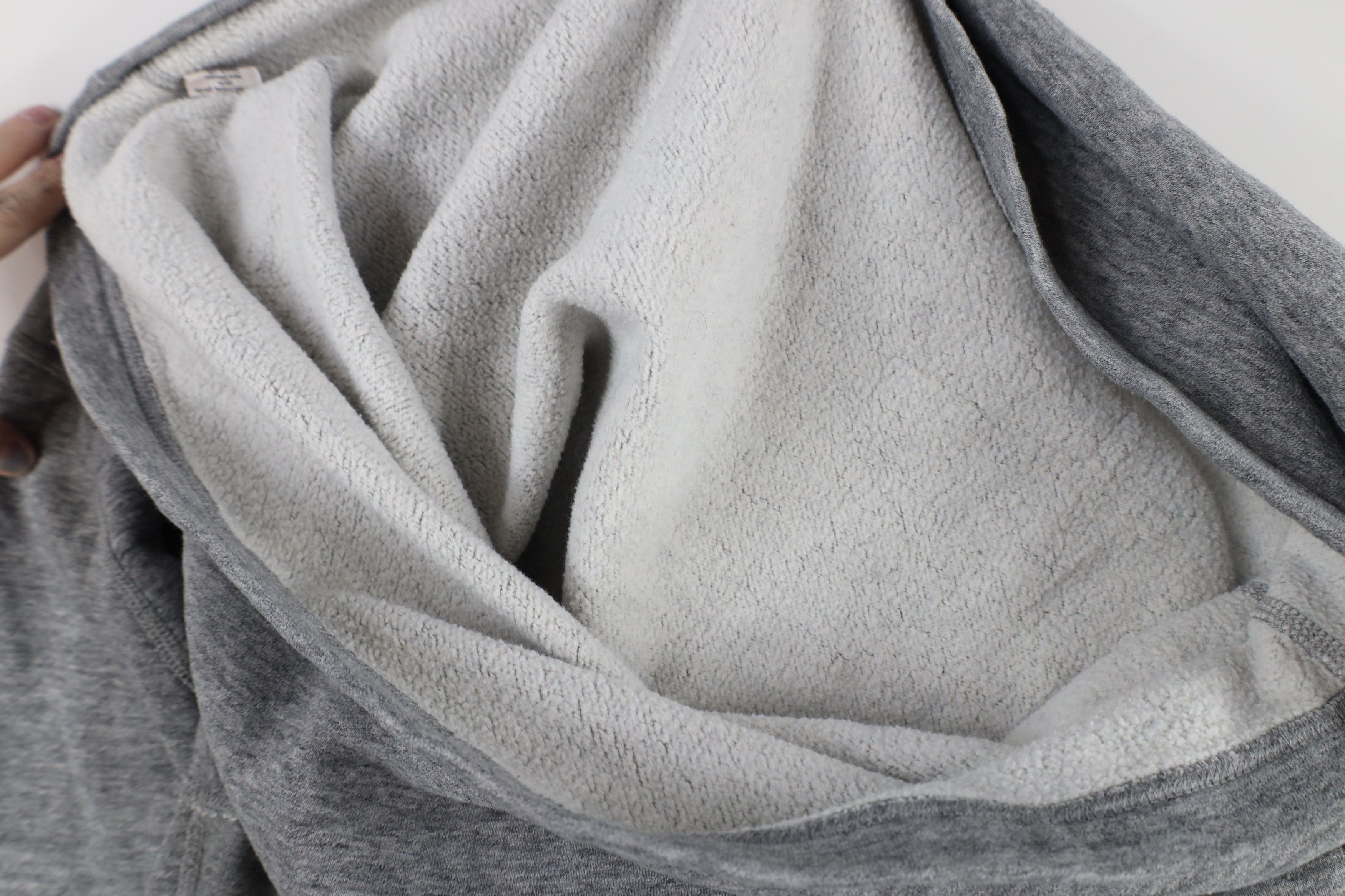J.Crew × Vintage J Crew Fleece Blank Henley Pullover Sweatshirt Heather Gray Size US L / EU 52-54 / 3 - 7 Thumbnail