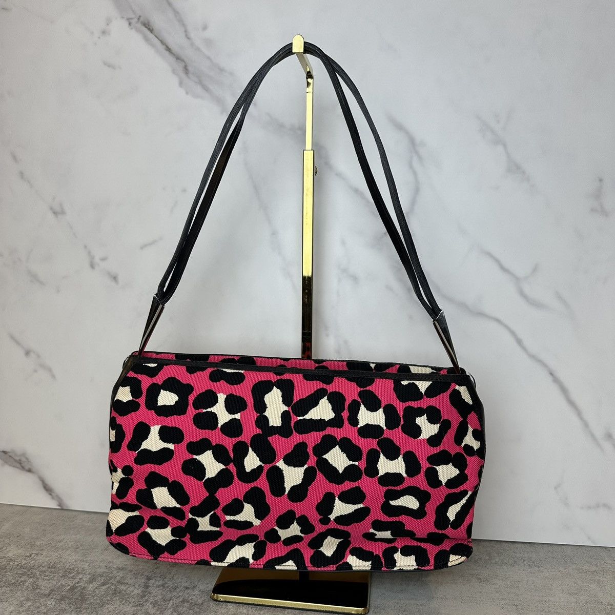 Bottega Veneta Bottega Veneta Vintage Leopard Shoulder Bag Size ONE SIZE - 2 Thumbnail