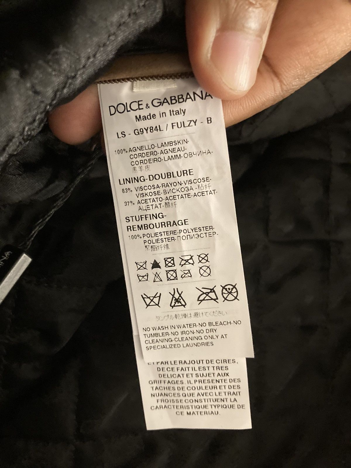 Dolce & Gabbana Lambskin Leather Dolce and Gabbana Bomber Jacket in Brown Size US S / EU 44-46 / 1 - 6 Thumbnail