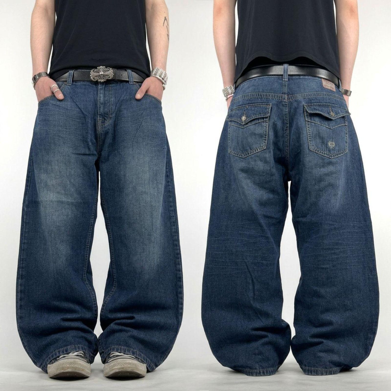 Vintage phat farm grunge y2k archive baggy faded rare jeans