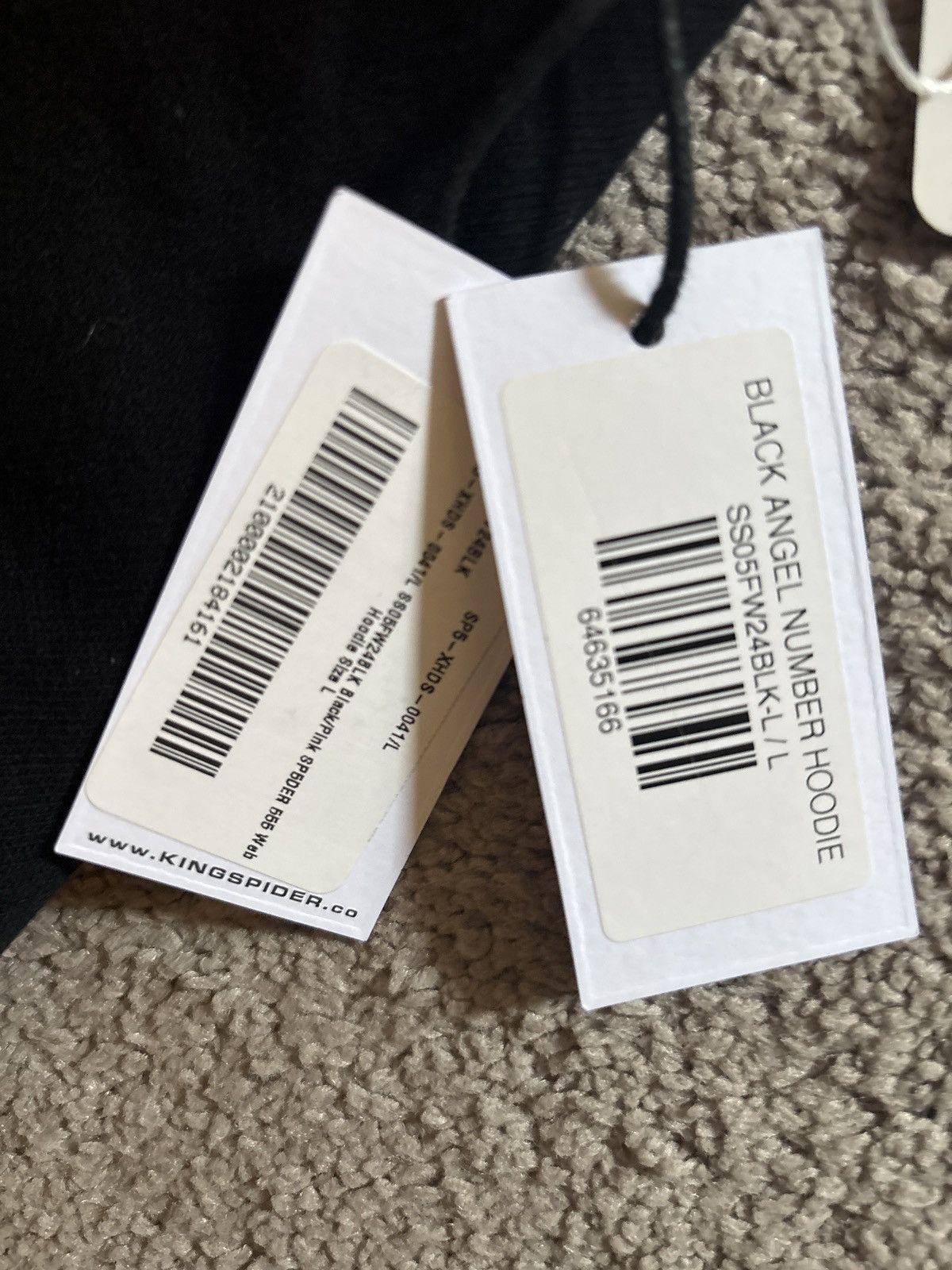 Sp5der Sp5der Angel Number Hoodie Black/Pink Size US L / EU 52-54 / 3 - 3 Thumbnail